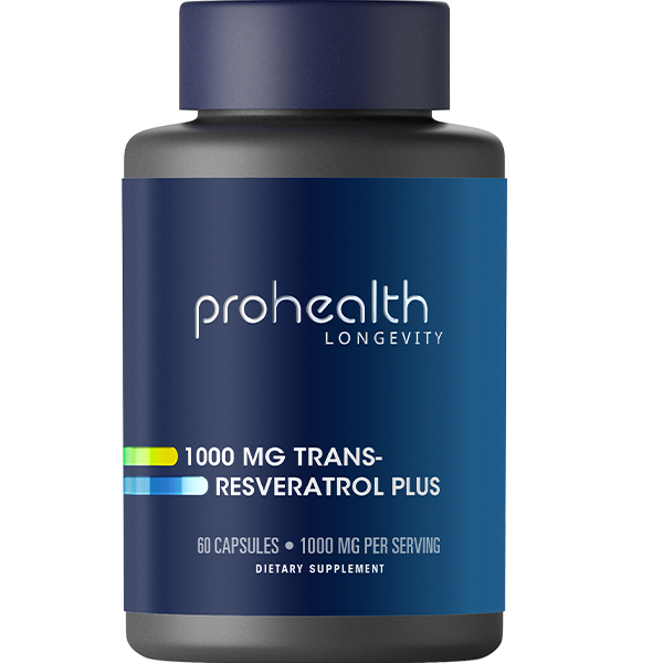 Trans-Resveratrol - Brain Health - 1000 mg, 60 capsules | ProHealth