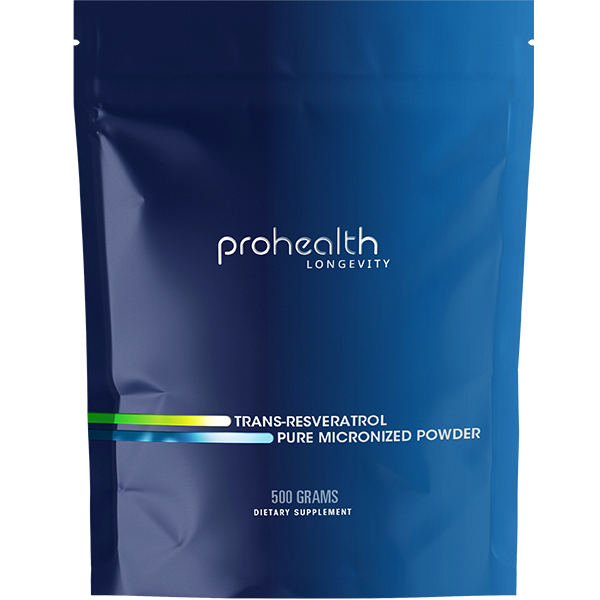 Bulk Micronized Trans-Resveratrol Powder - 500 grams | ProHealth