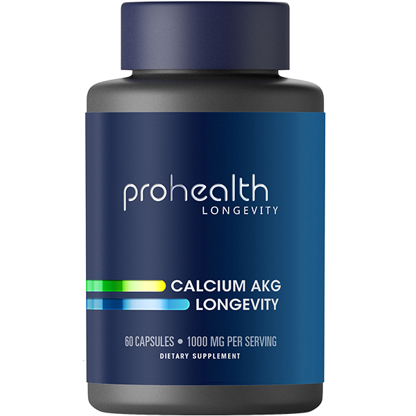 Calcium AKG Longevity - 1,000 mg, 60 capsules | ProHealth