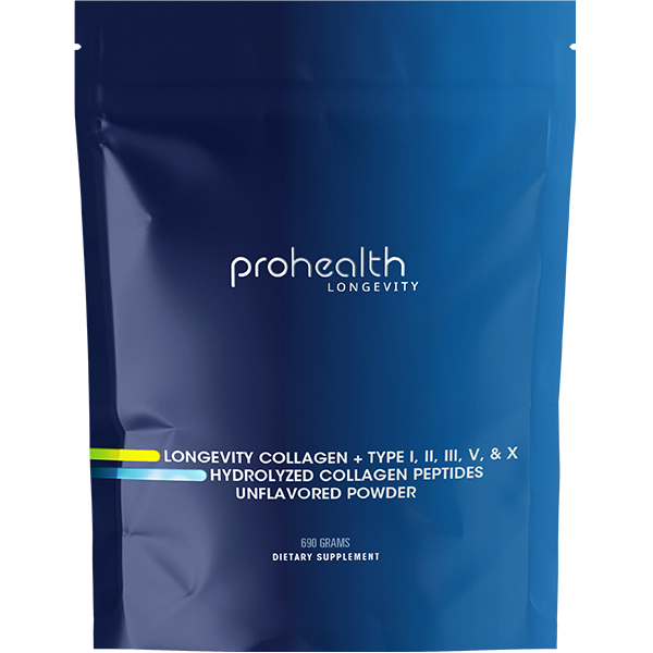 Longevity Collagen Peptides - 690 grams | Multi Collagen & Vitamins Blend | ProHealth
