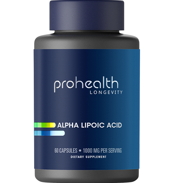 Alpha Lipoic Acid - 1000 mg per serving, 60 capsules | ProHealth