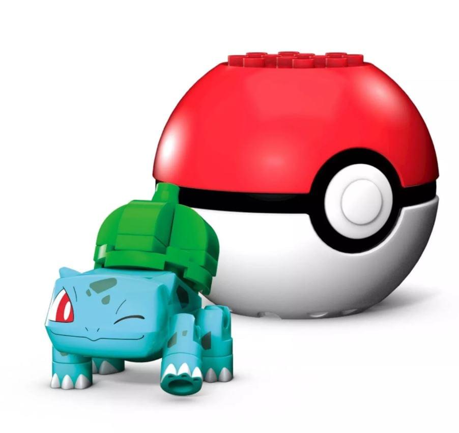 Pokemon Mega Construx Building Set | Bulbasaur w- Poke Ball