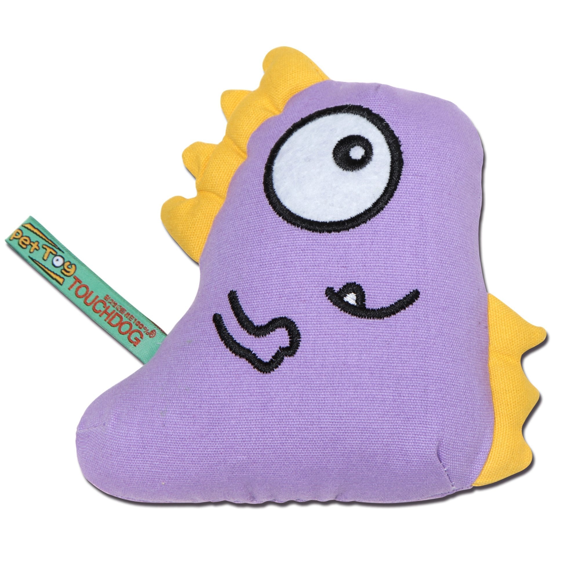 Touchdog Cartoon Monster Plush Dog Toy - Purple