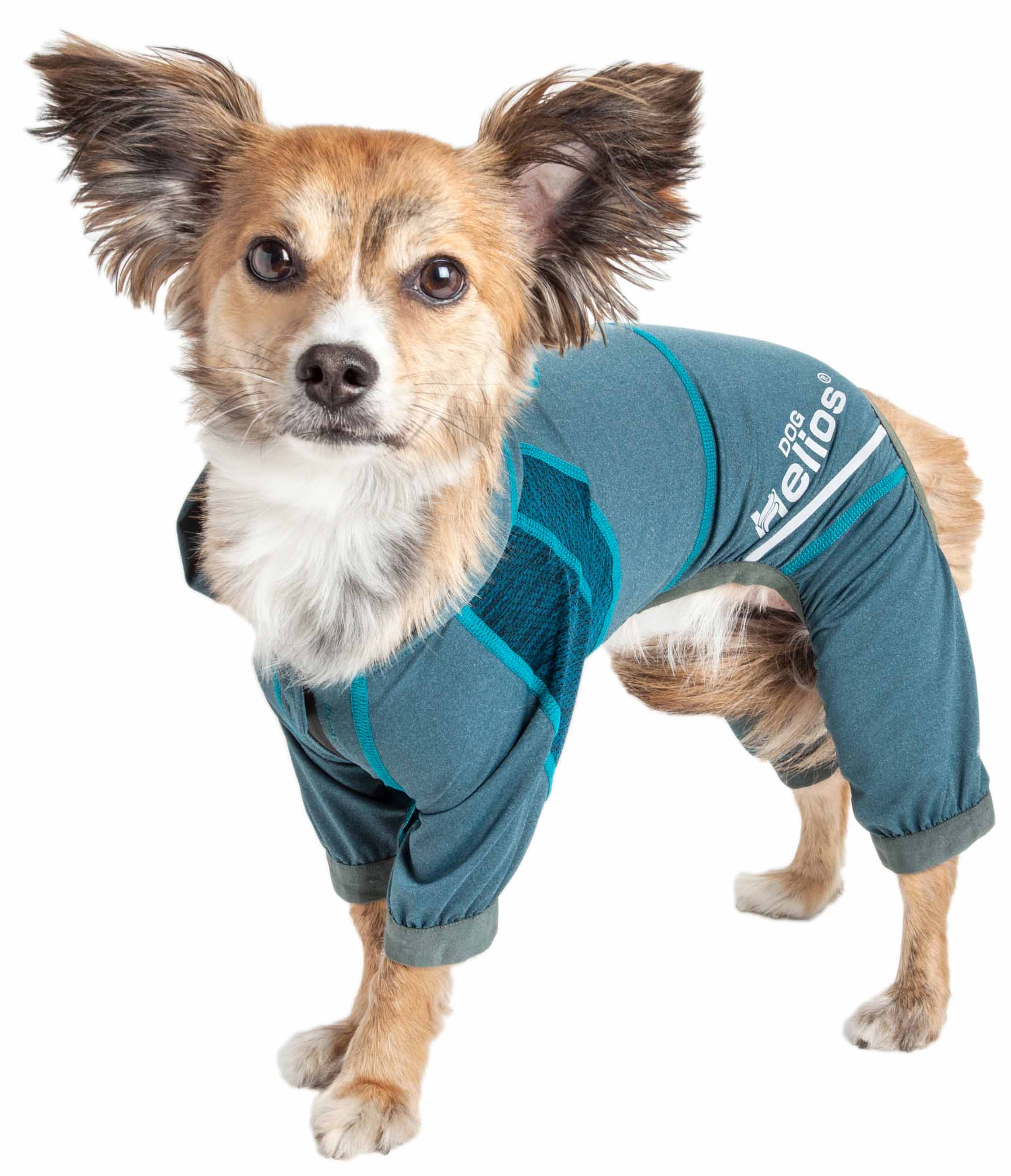 Dog HeliosÂ® 'Namastail' Hoodie Tracksuit - Teal - Blue - Medium