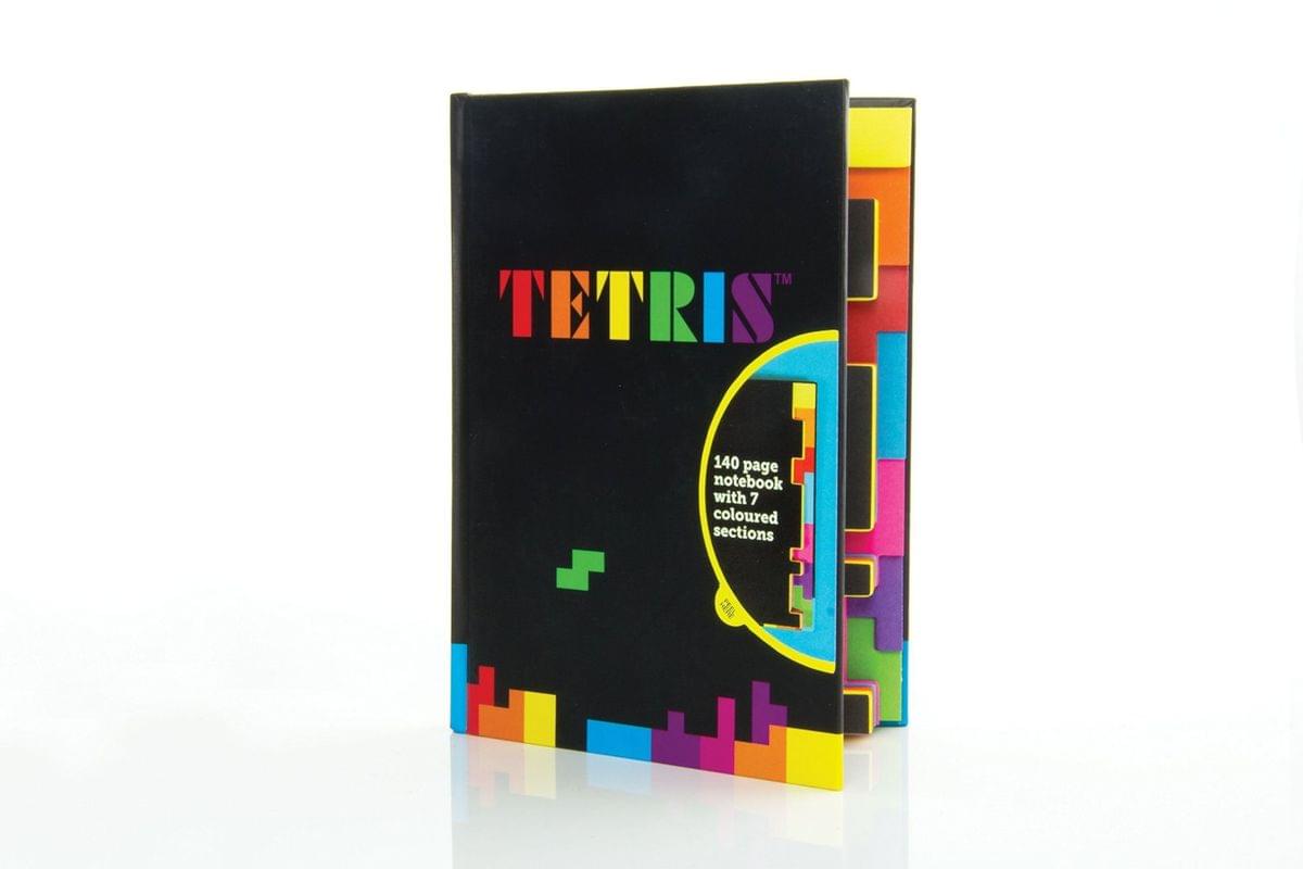 Tetris 140 Page Notebook w- 7 Colored Sections