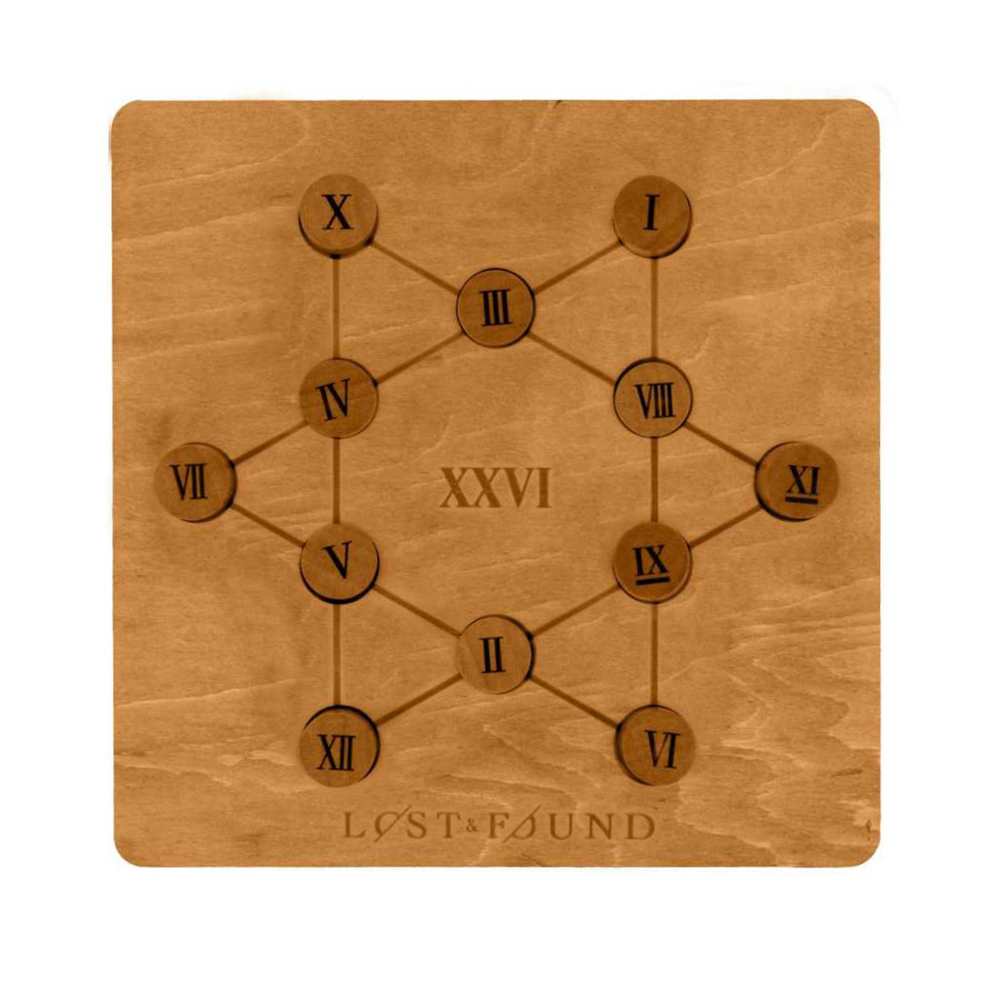 Roman Numeral Wooden 3D Puzzle