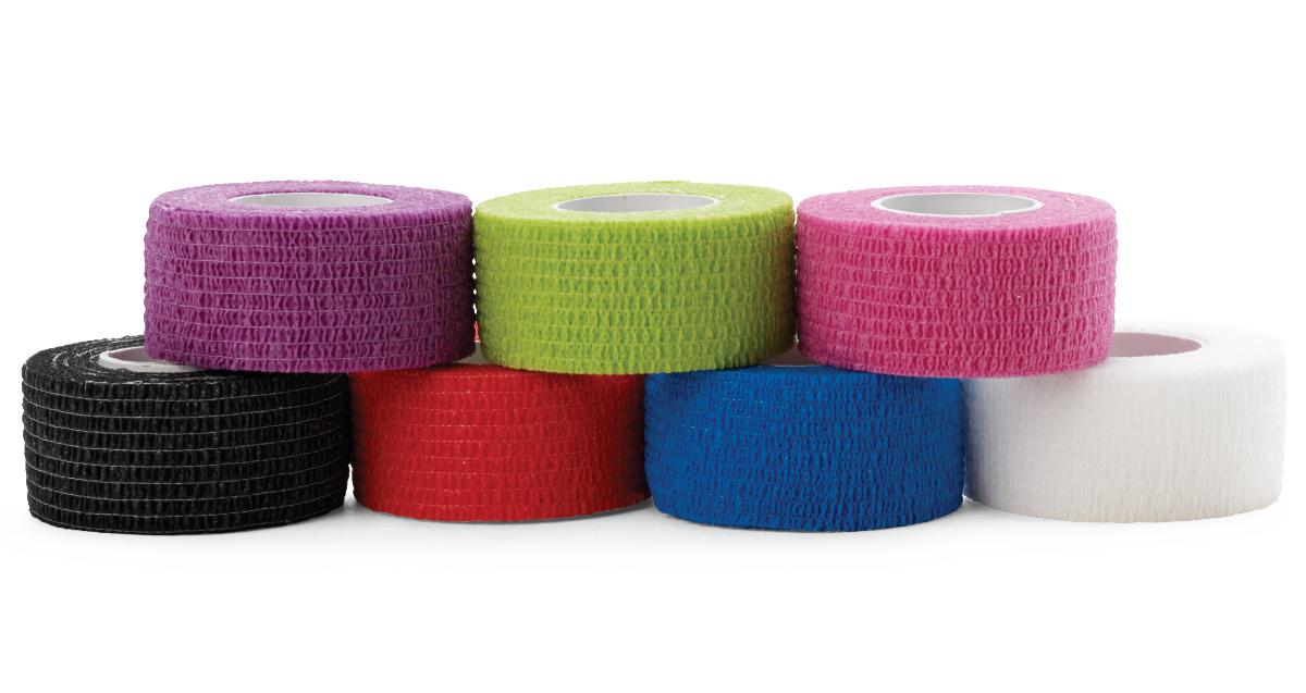 Nonsterile Self-Adherent Cohesive Wraps 1" x 5YD, Color Pack, Case