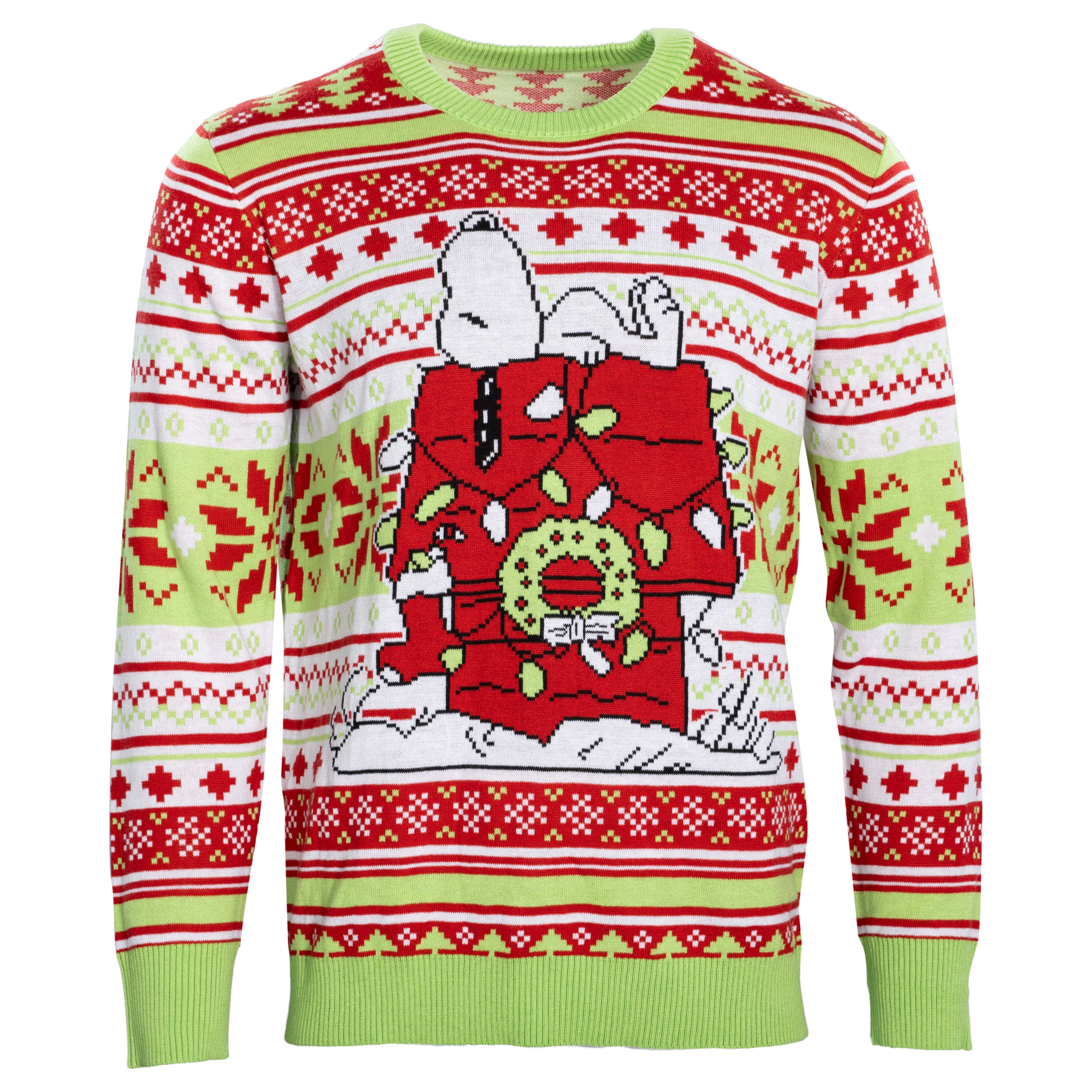 Peanuts Snoopy Dog House Ugly Christmas Sweater - 2XL