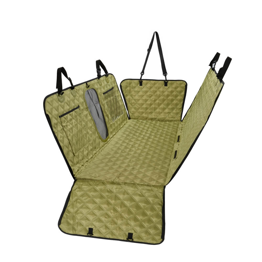 Pet Travel Waterproof Dirt-Resistant Scratch-Proof Dog Car Seat Cover, Green