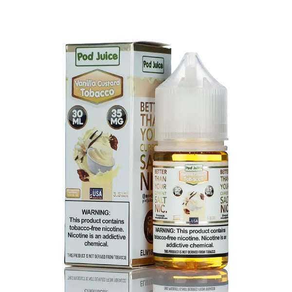 Pod Juice Salt - Vanilla Custard Tobacco - 30ml
