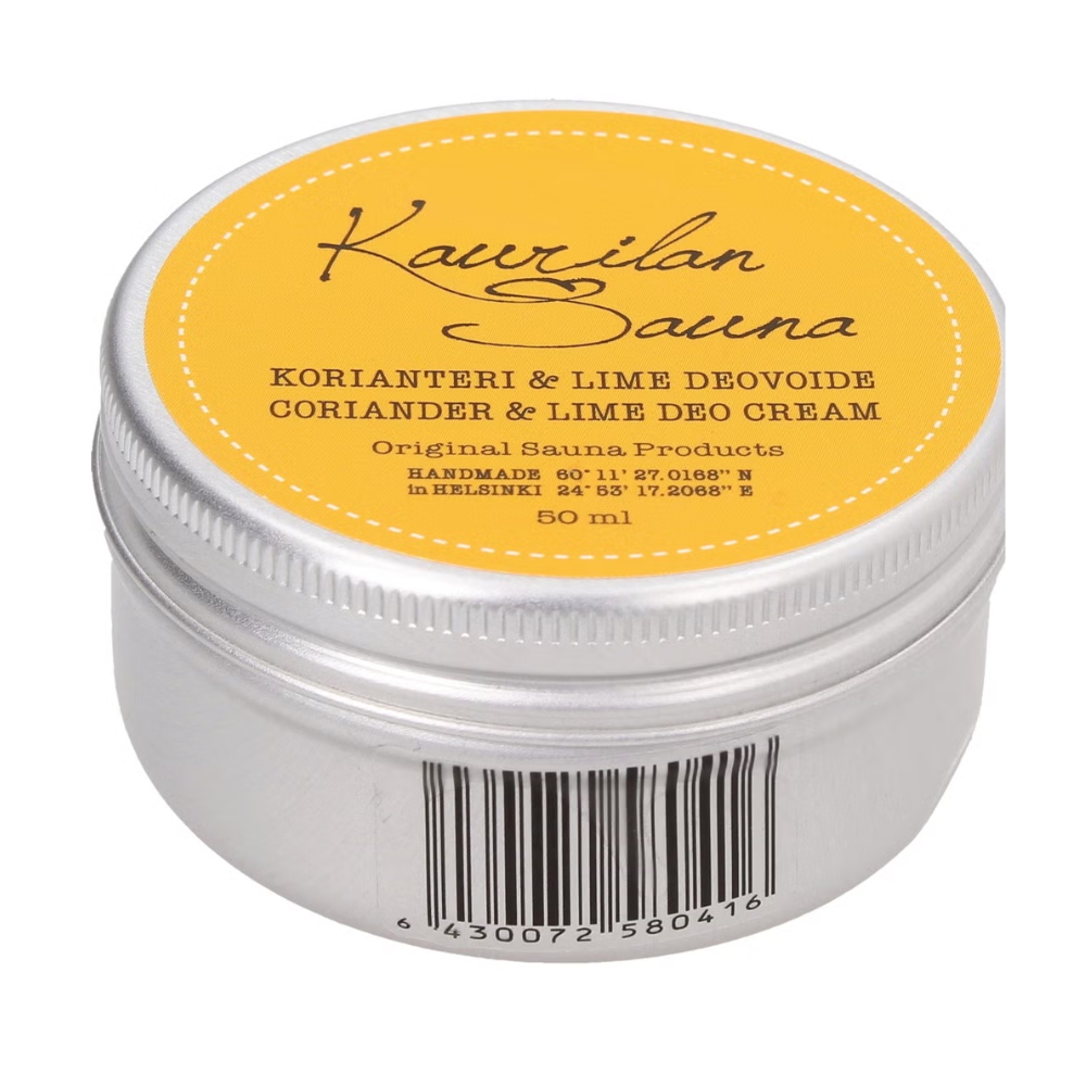 Kaurilan sauna Vegansk deodorantcreme med koriander og lime (50 ml)