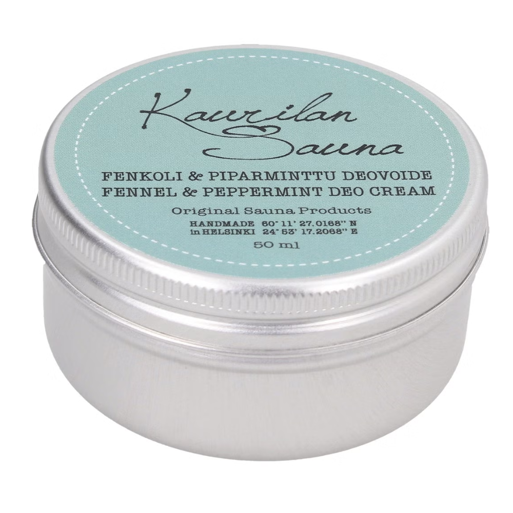 Kaurilan sauna Vegansk deodorantkrem fennikel og peppermynte (50 ml)