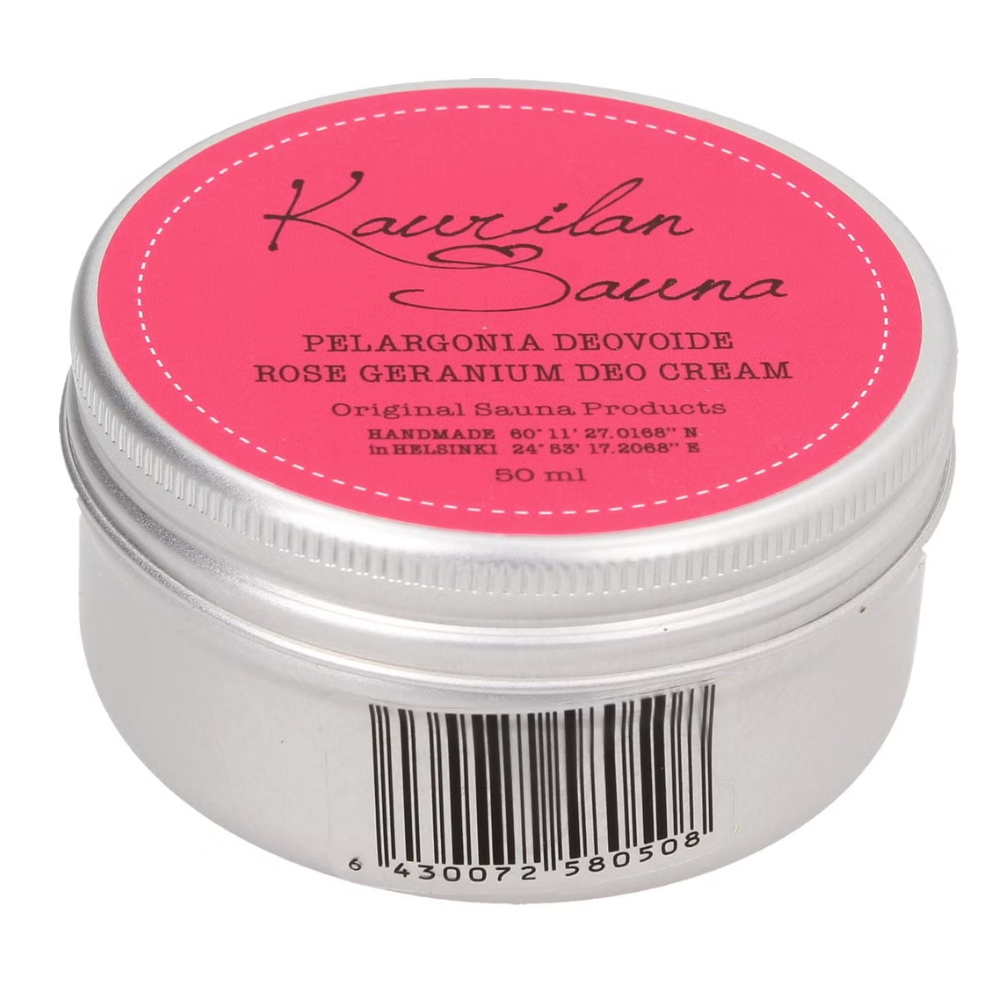 Kaurilan sauna Crema deodoranta vegana Geranium Rose (50 ml)