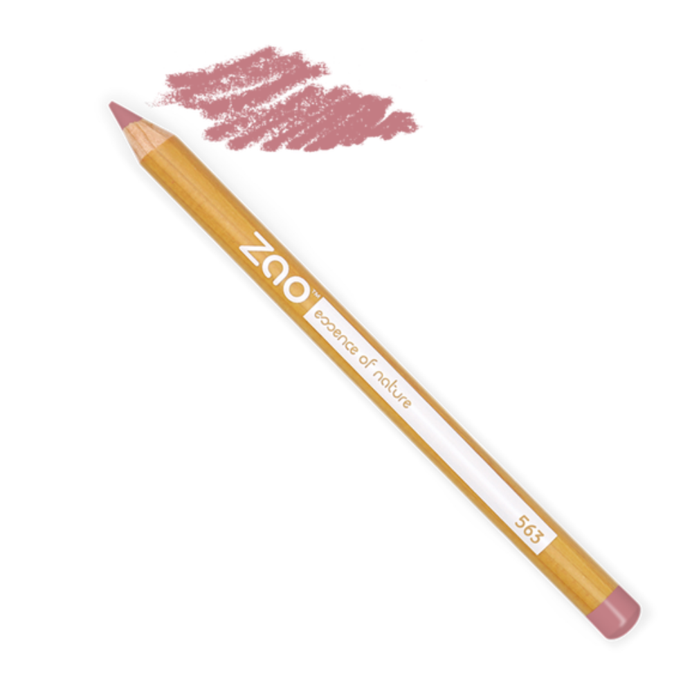 Zao Make Up Multipurpose Pencils for Eyes, Eyebrows and Lips, 563 Vintage Pink (1.14 G)