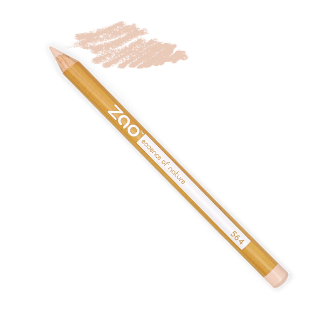 Zao Make Up Multipurpose Pencils for Eyes, Eyebrows and Lips, 564 Beige Nude (1.14 G)