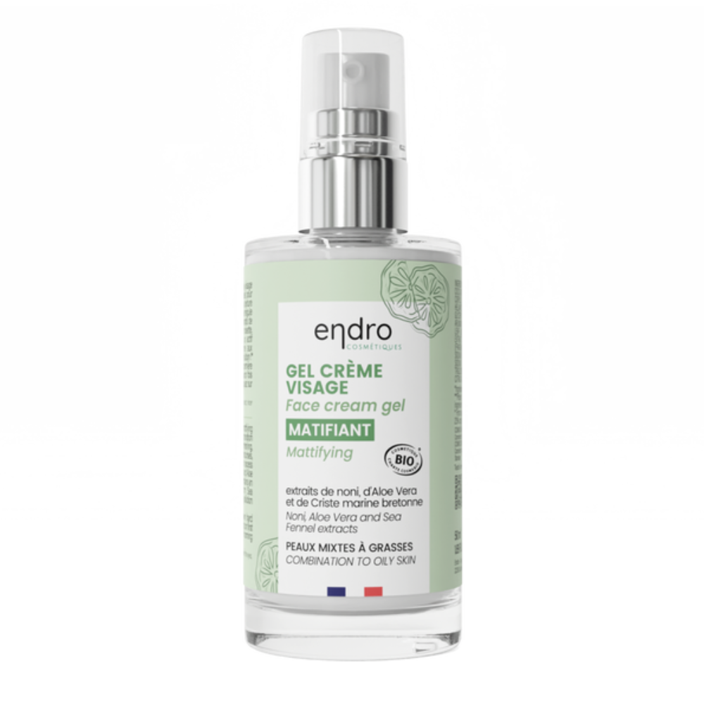 Endro cosmétiques Mattgjørende ansiktsgelkrem, 50 ml