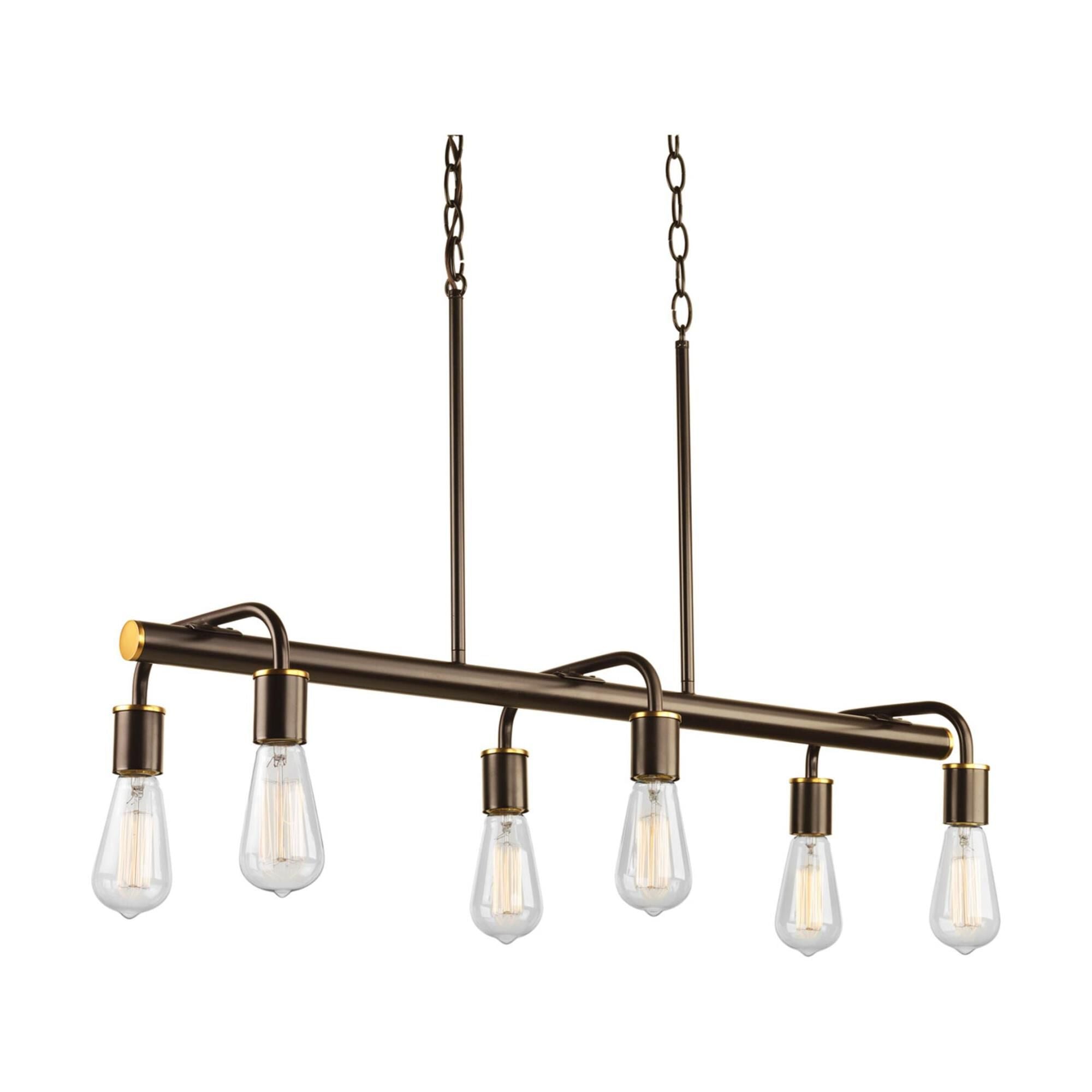 Progress Lighting Swing 10 Inch 6 Light Linear Suspension Light Swing - P4742-20 - Restoration-Vintage