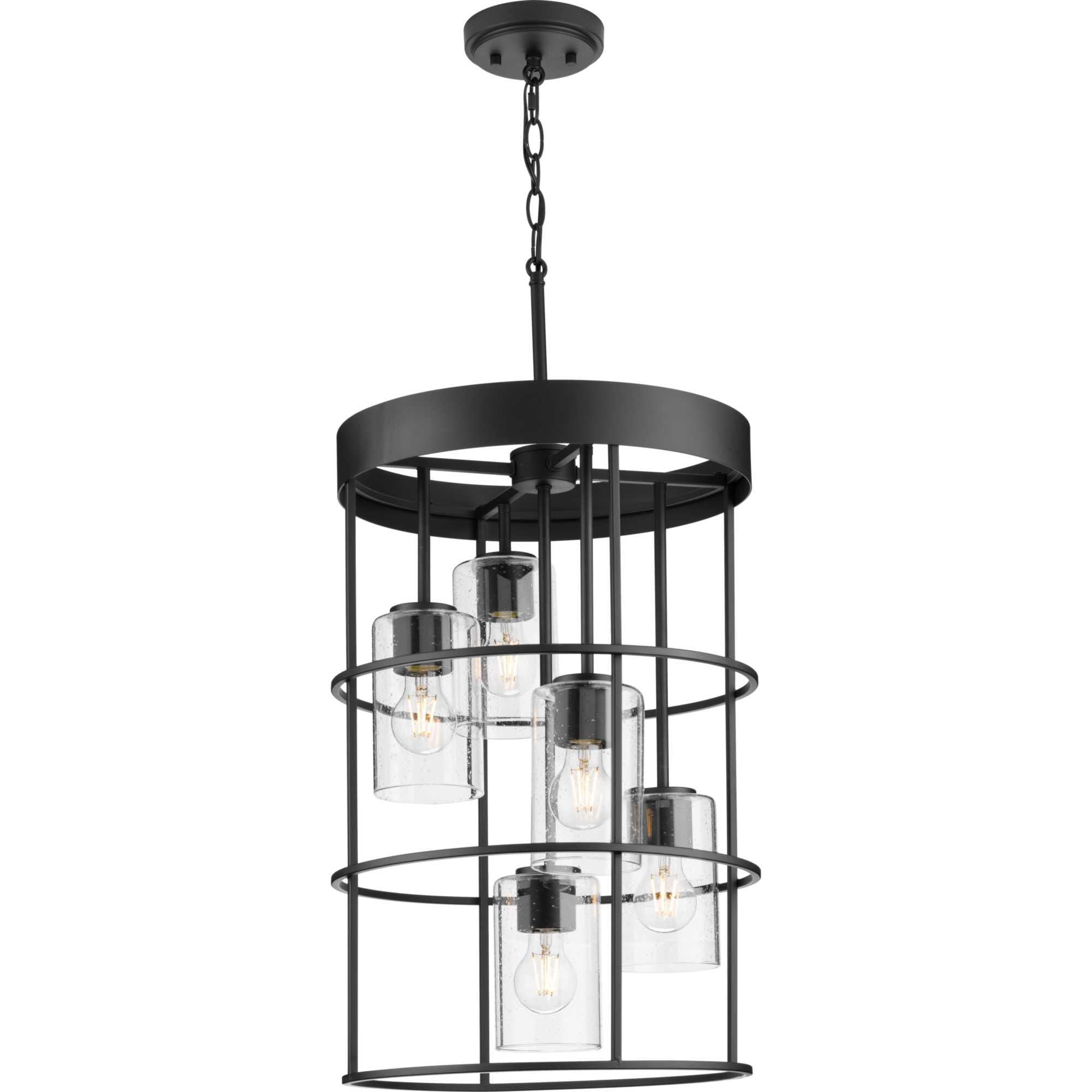 Progress Lighting Burgess Cage Pendant Burgess - P500402-31M - Modern Contemporary