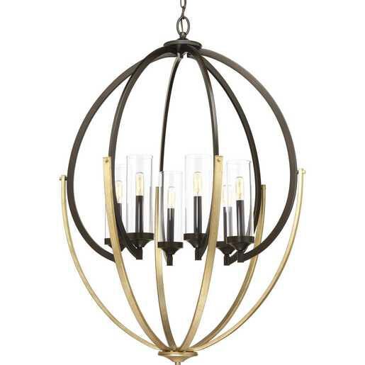 Progress Lighting Evoke 28 Inch Cage Pendant Evoke - P400026-020 - Modern Contemporary