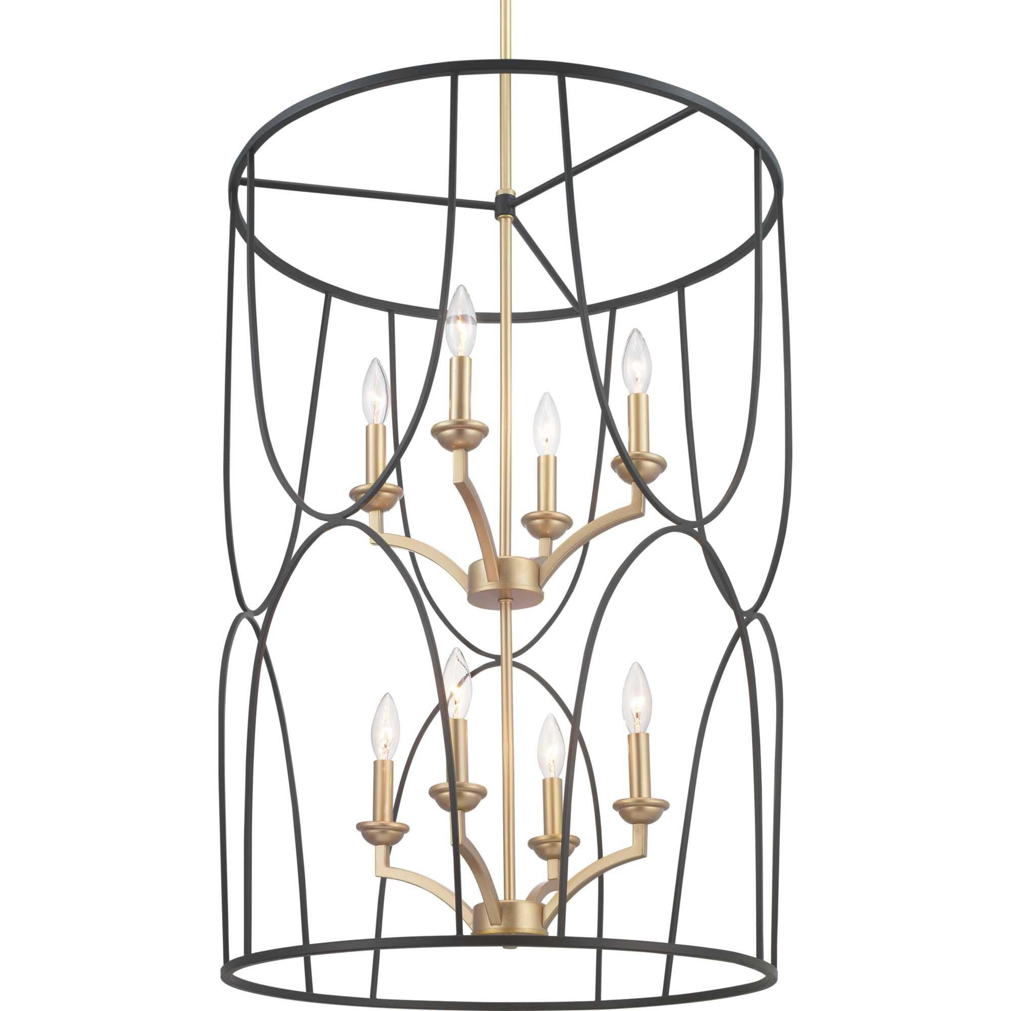Progress Lighting Landree 23 Inch Cage Pendant Landree - P500177-031 - Modern Contemporary