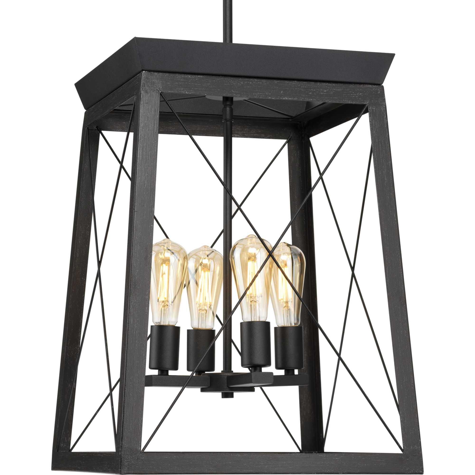 Progress Lighting Briarwood 15 Inch Cage Pendant Briarwood - P500178-031 - Farmhouse
