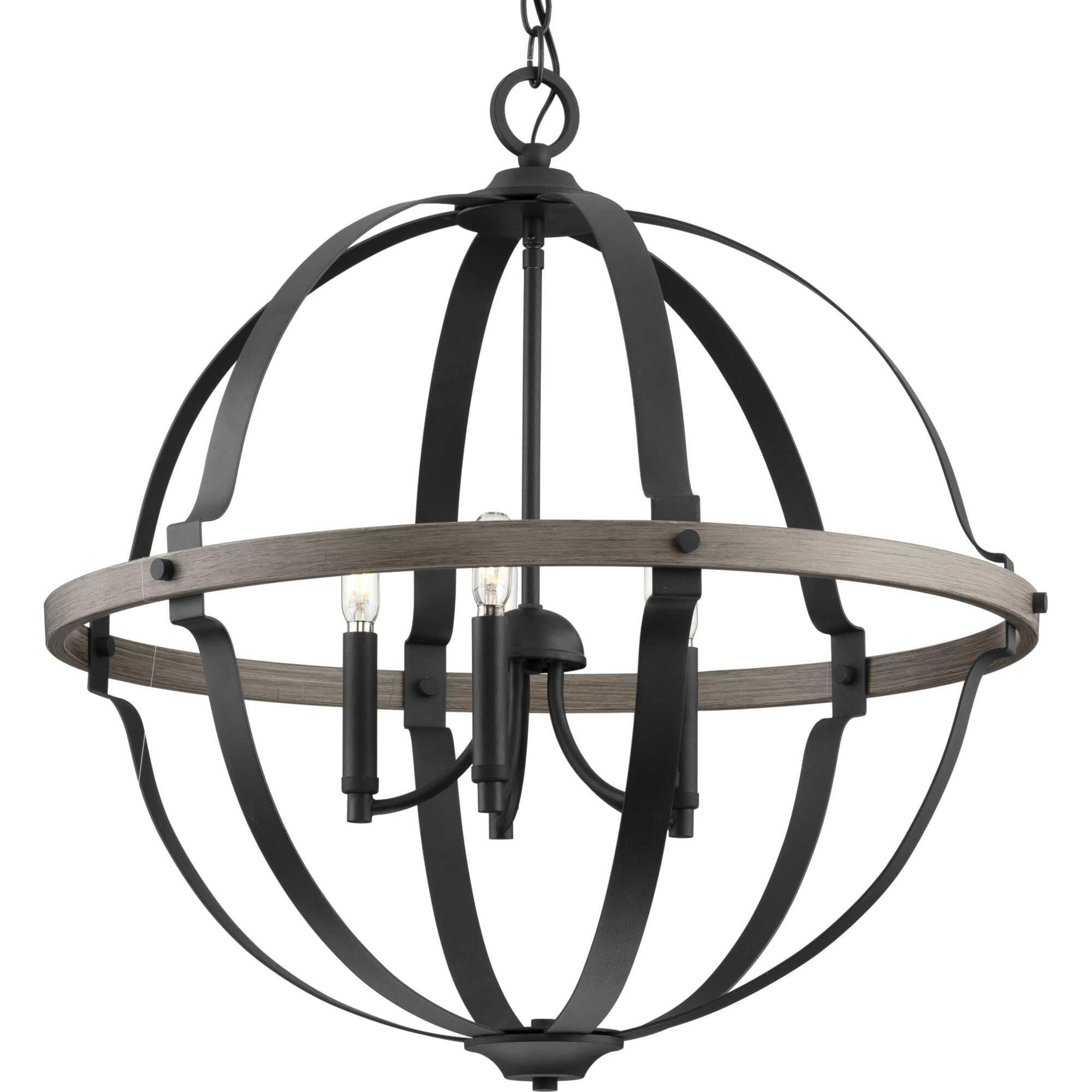Progress Lighting Lockhart 25 Inch Cage Pendant Lockhart - P500279-031 - Transitional