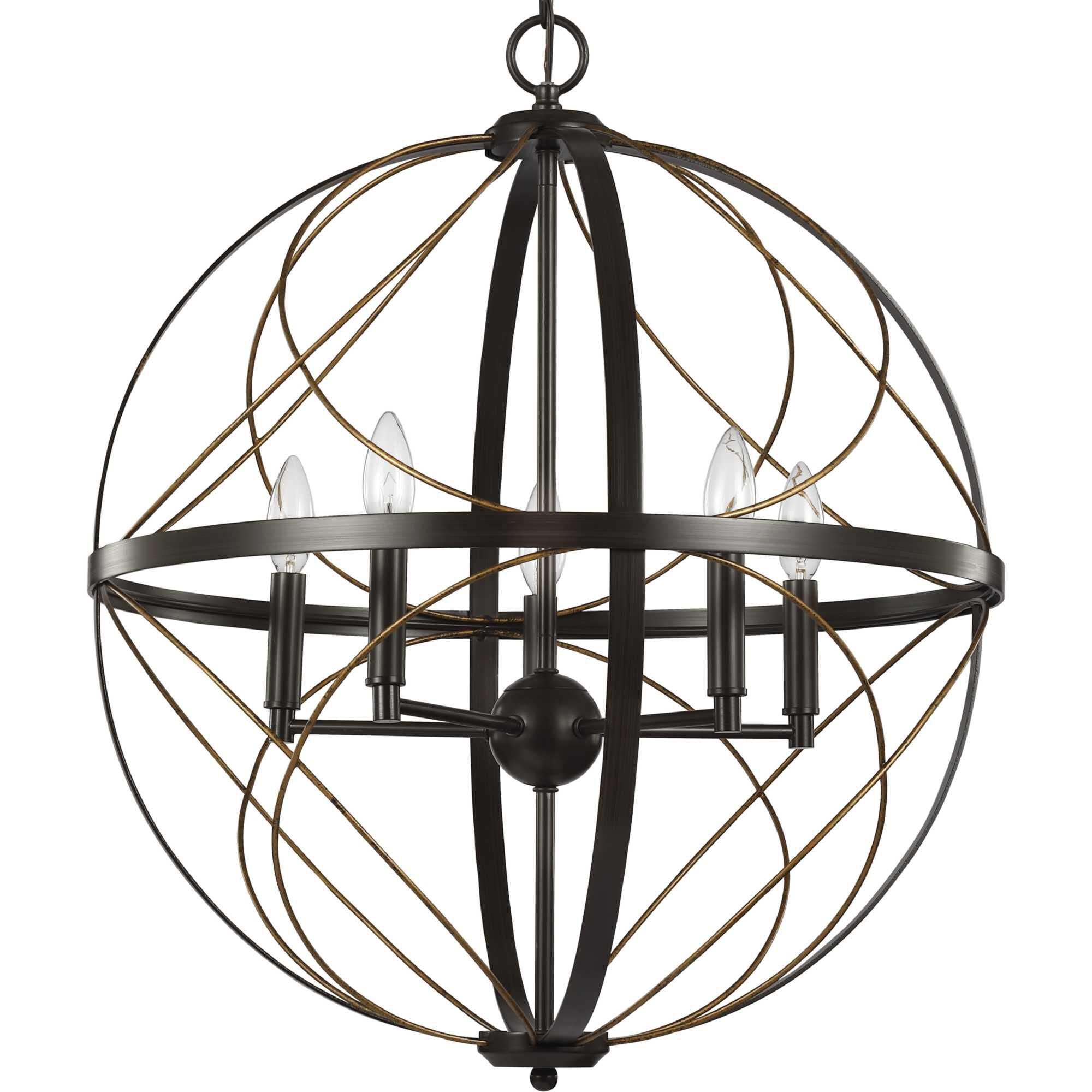 Progress Lighting Brandywine 22 Inch Cage Pendant Brandywine - P500287-020 - Modern Contemporary