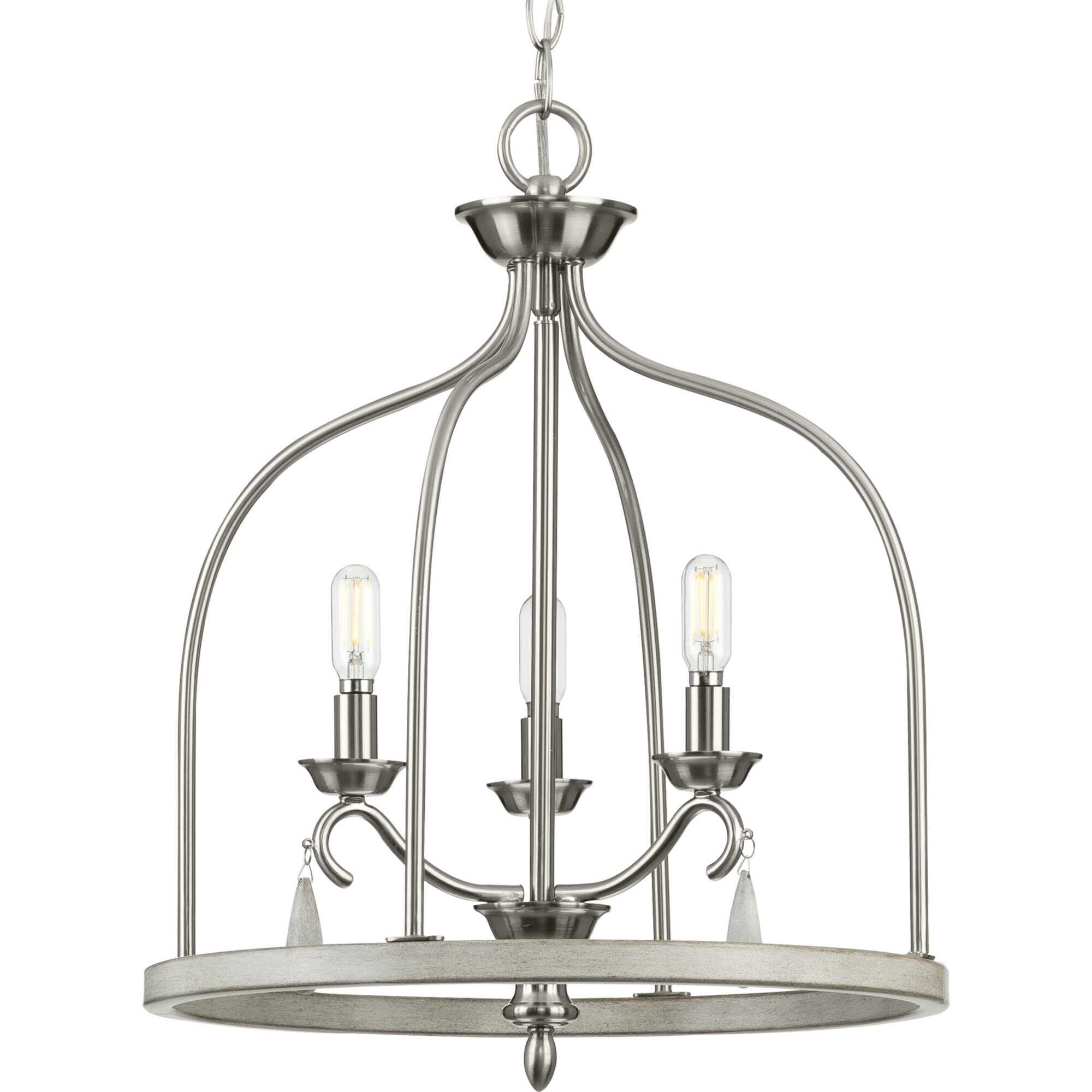 Progress Lighting Vinings 15 Inch Cage Pendant Vinings - P500296-009 - Crystal