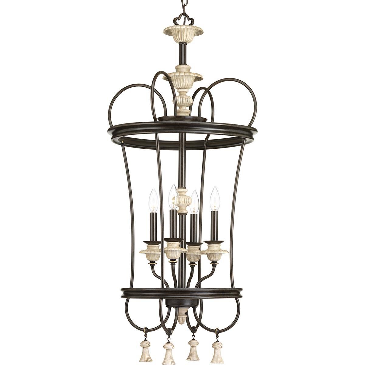 Progress Lighting Bergamo 18 Inch Cage Pendant Bergamo - P500091-077 - Traditional