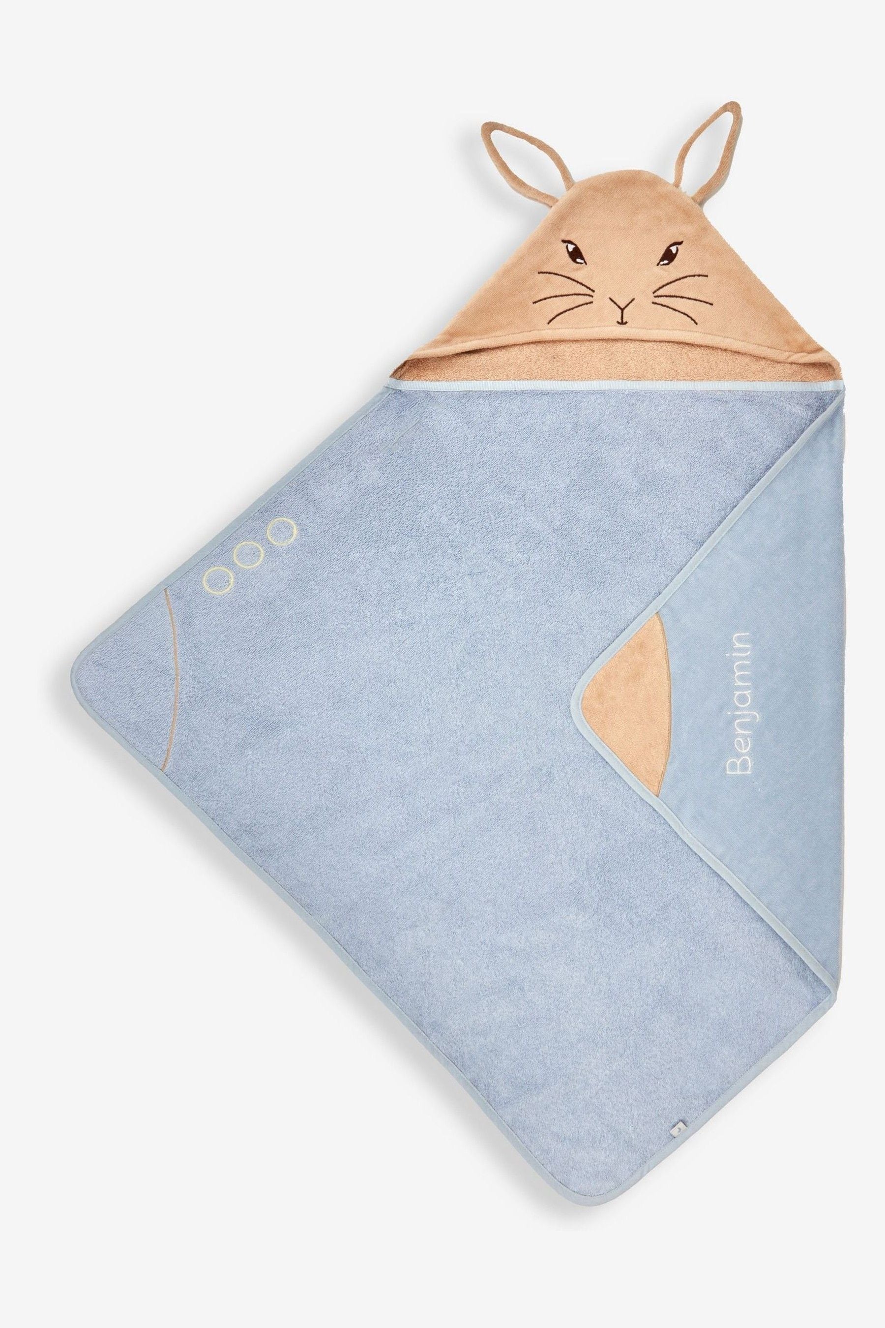 Personalised Peter Rabbit Hooded Towel One Matron Inn