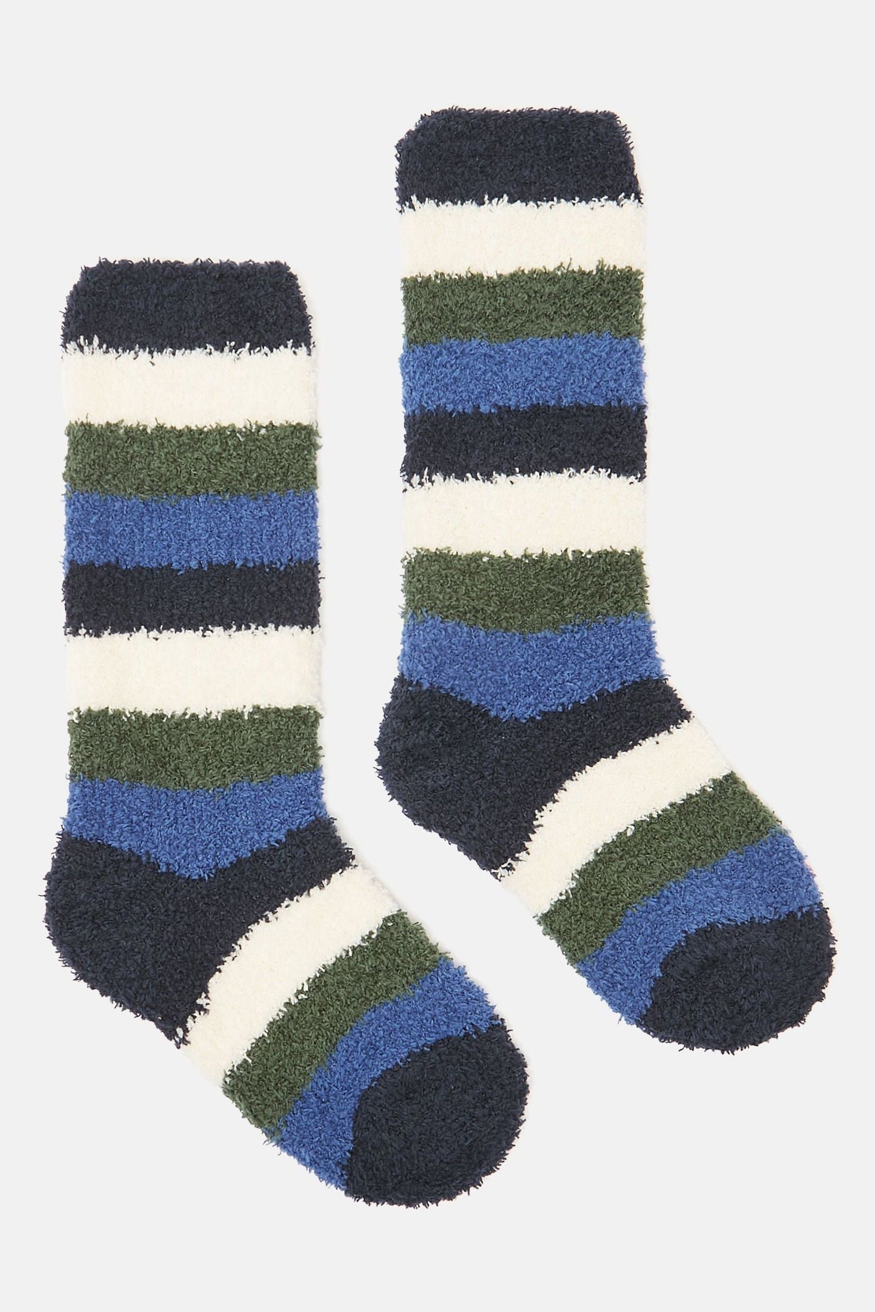 Joules - Kids' Fluffy Blue-Navy Socks