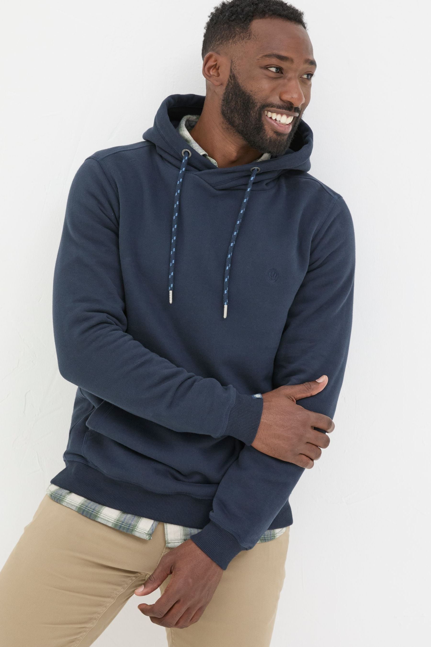 Fat Face - Brooke Navy Blue Overhead Hoodie