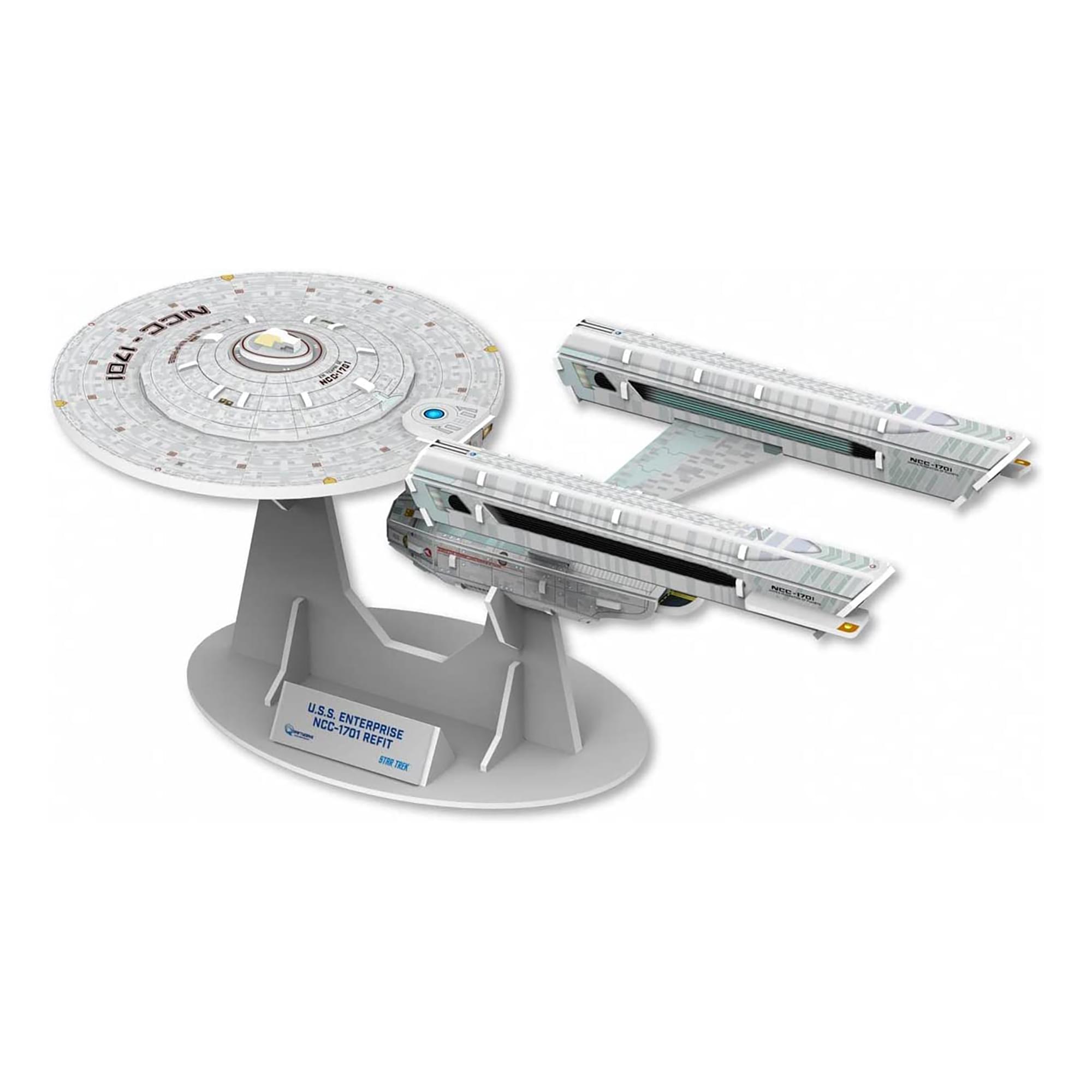 Star Trek Qraftworks PuzzleFleet | USS Enterprise NCC-1701 Refit