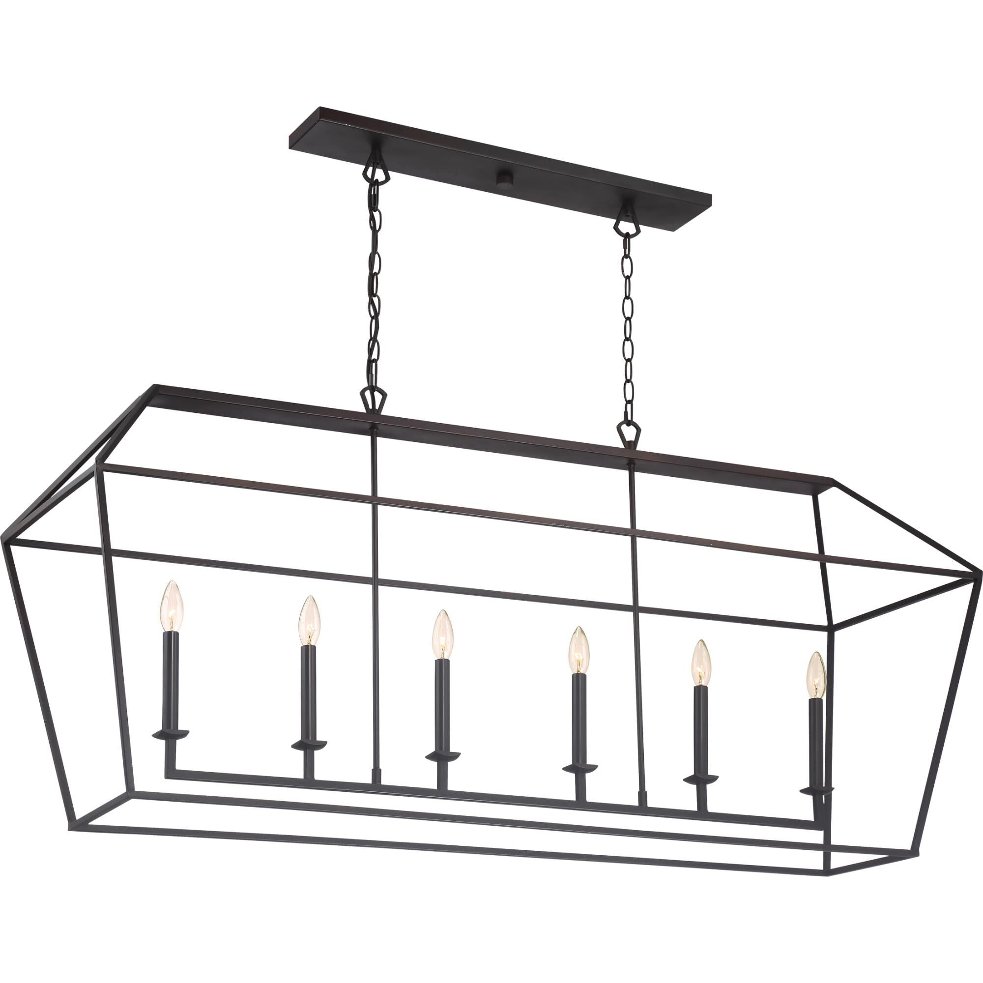 Quoizel Aviary 54 Inch 6 Light Linear Suspension Light Aviary - AVY654PN - Transitional