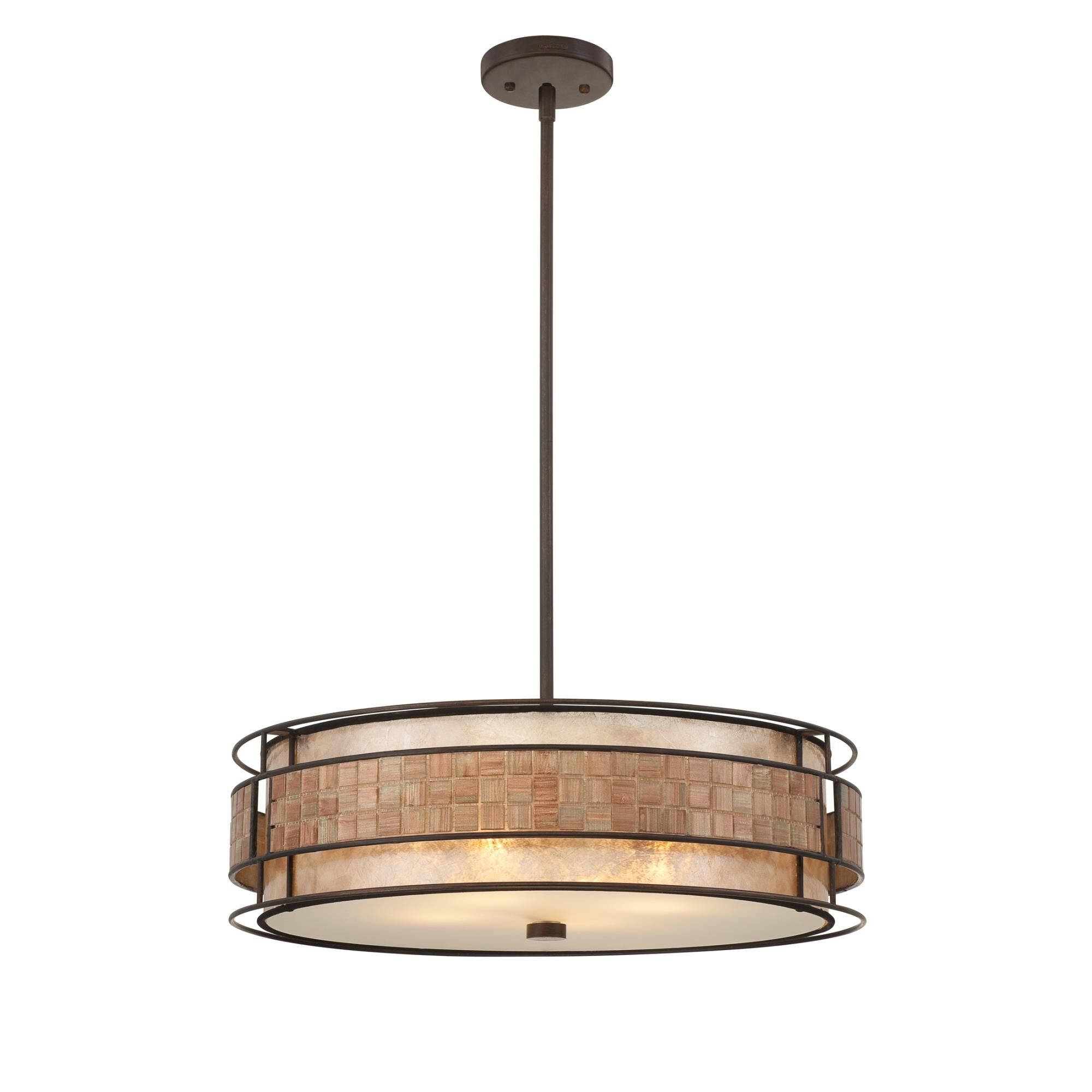 Quoizel Laguna 22 Inch Large Pendant Laguna - MC8420CRC - Art Deco