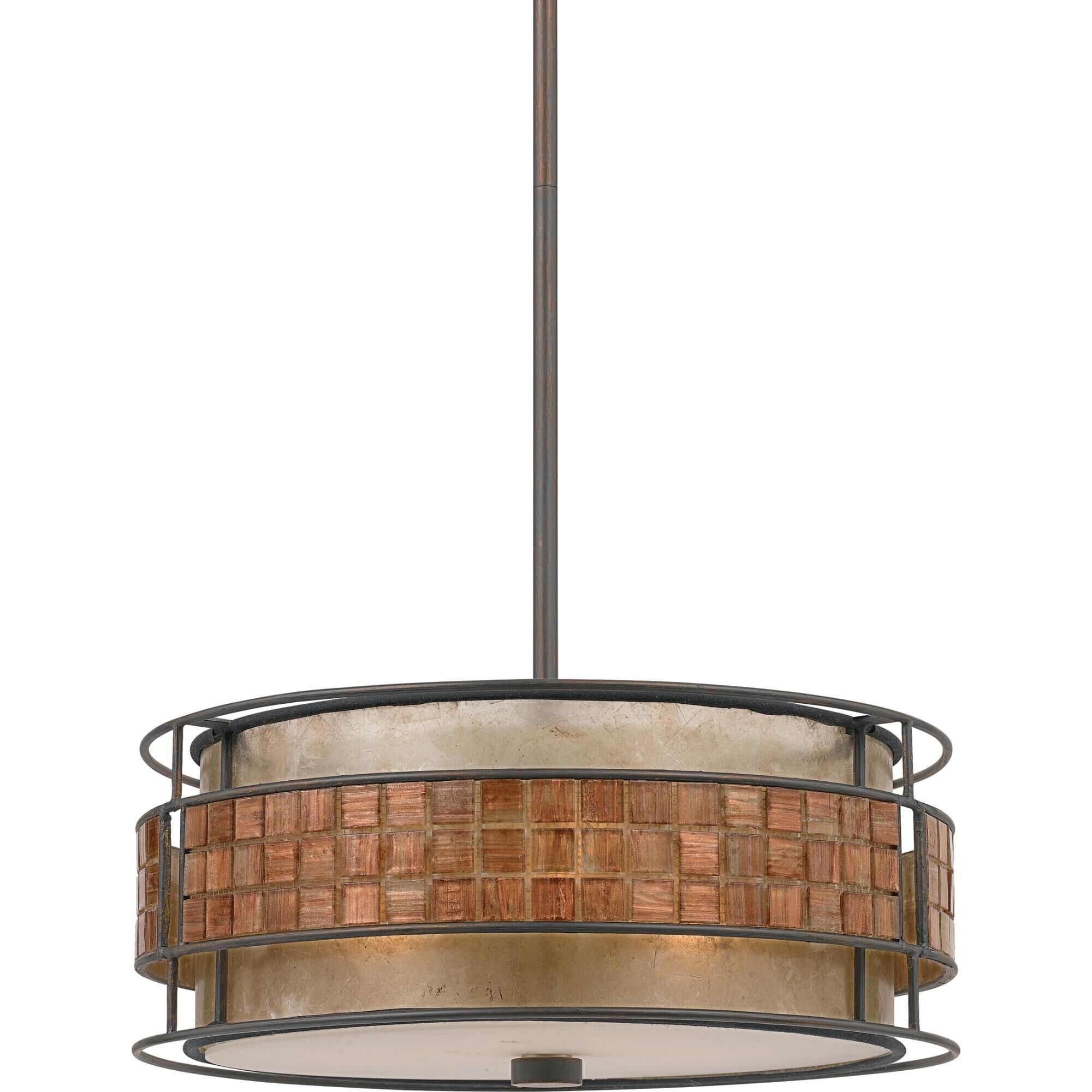 Quoizel Laguna 16 Inch Large Pendant Laguna - MC842CRC - Art Deco