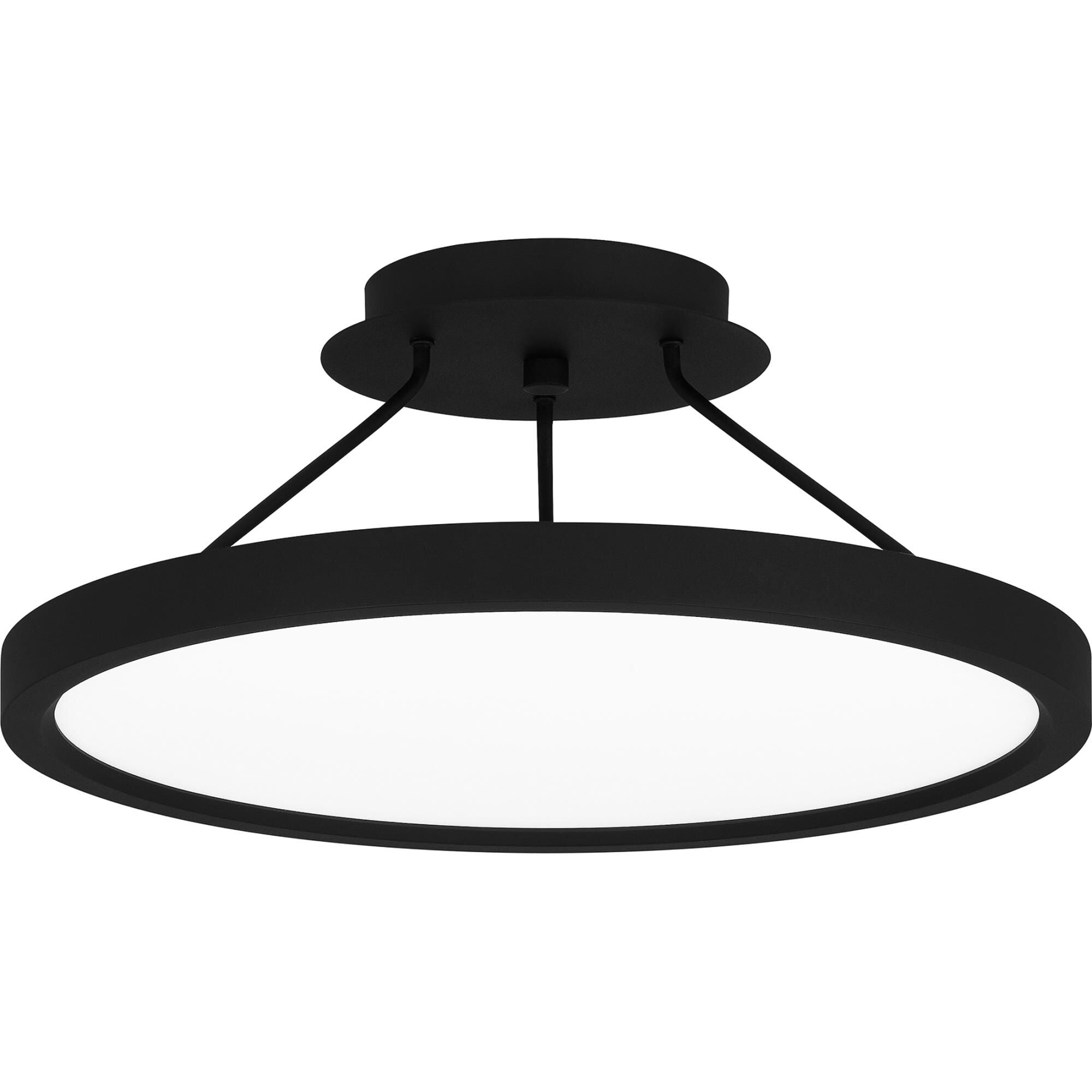 Quoizel Outskirts 15 Inch 1 Light LED Semi Flush Mount Outskirts - OST1815EK - Modern Contemporary