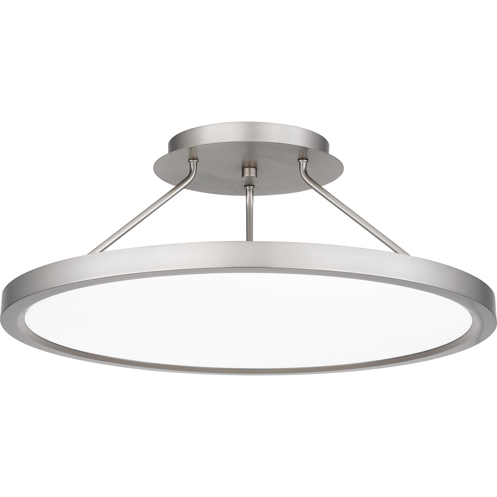 Quoizel Outskirts 20 Inch 1 Light LED Semi Flush Mount Outskirts - OST1820BN - Modern Contemporary
