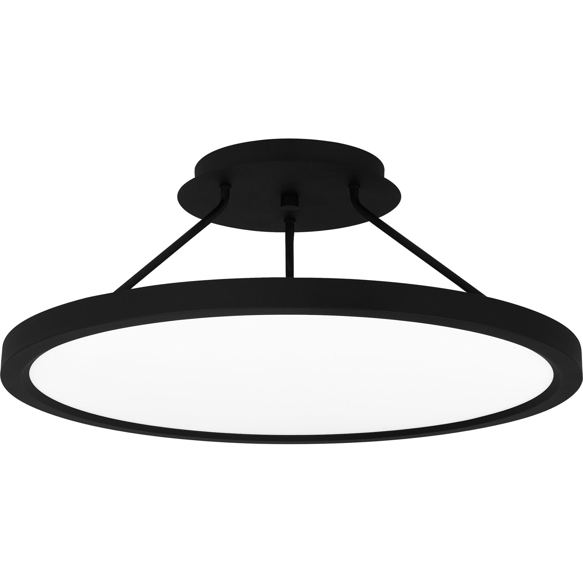 Quoizel Outskirts 20 Inch 1 Light LED Semi Flush Mount Outskirts - OST1820EK - Modern Contemporary