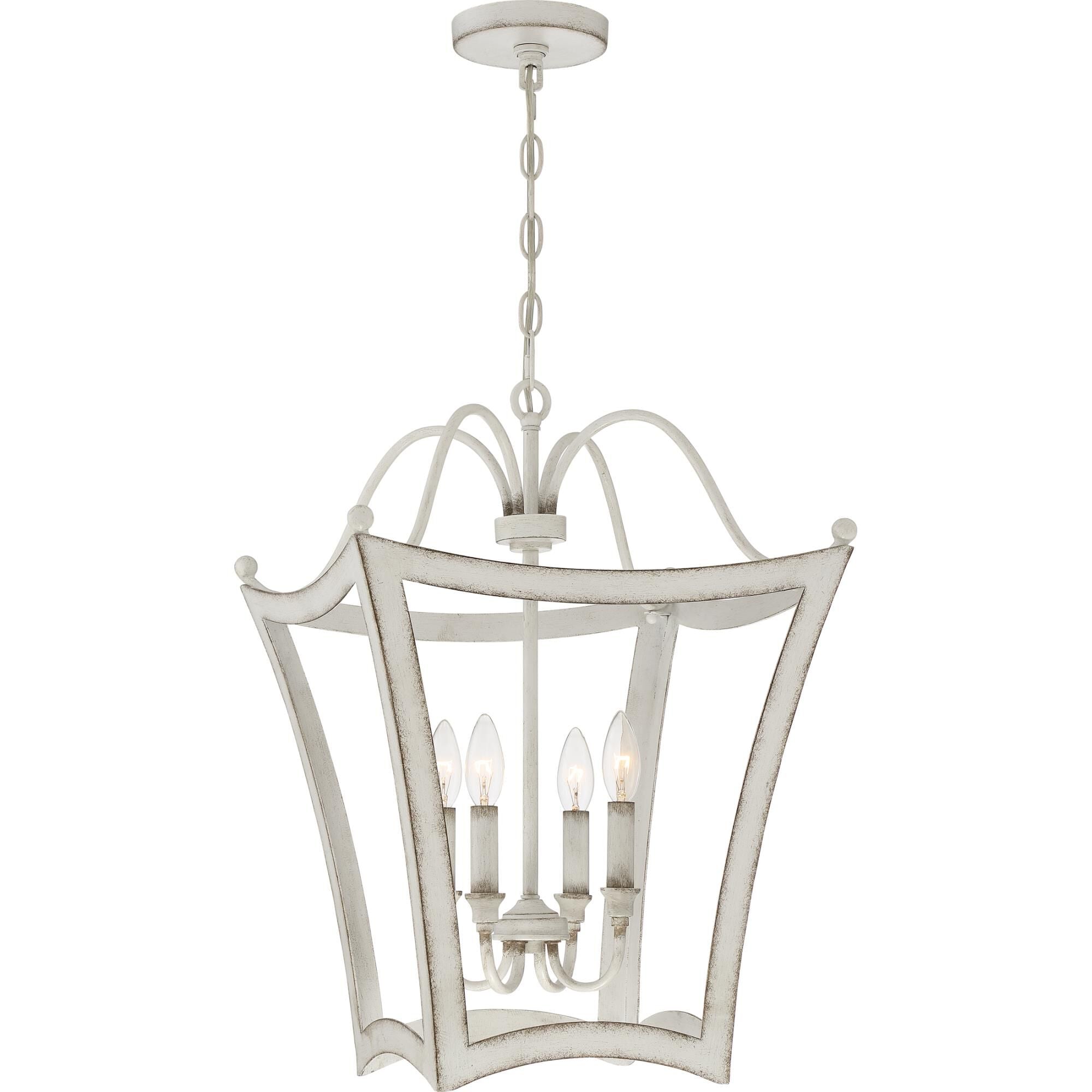 Quoizel 16 Inch Cage Pendant - SUM5216AWH - French Country