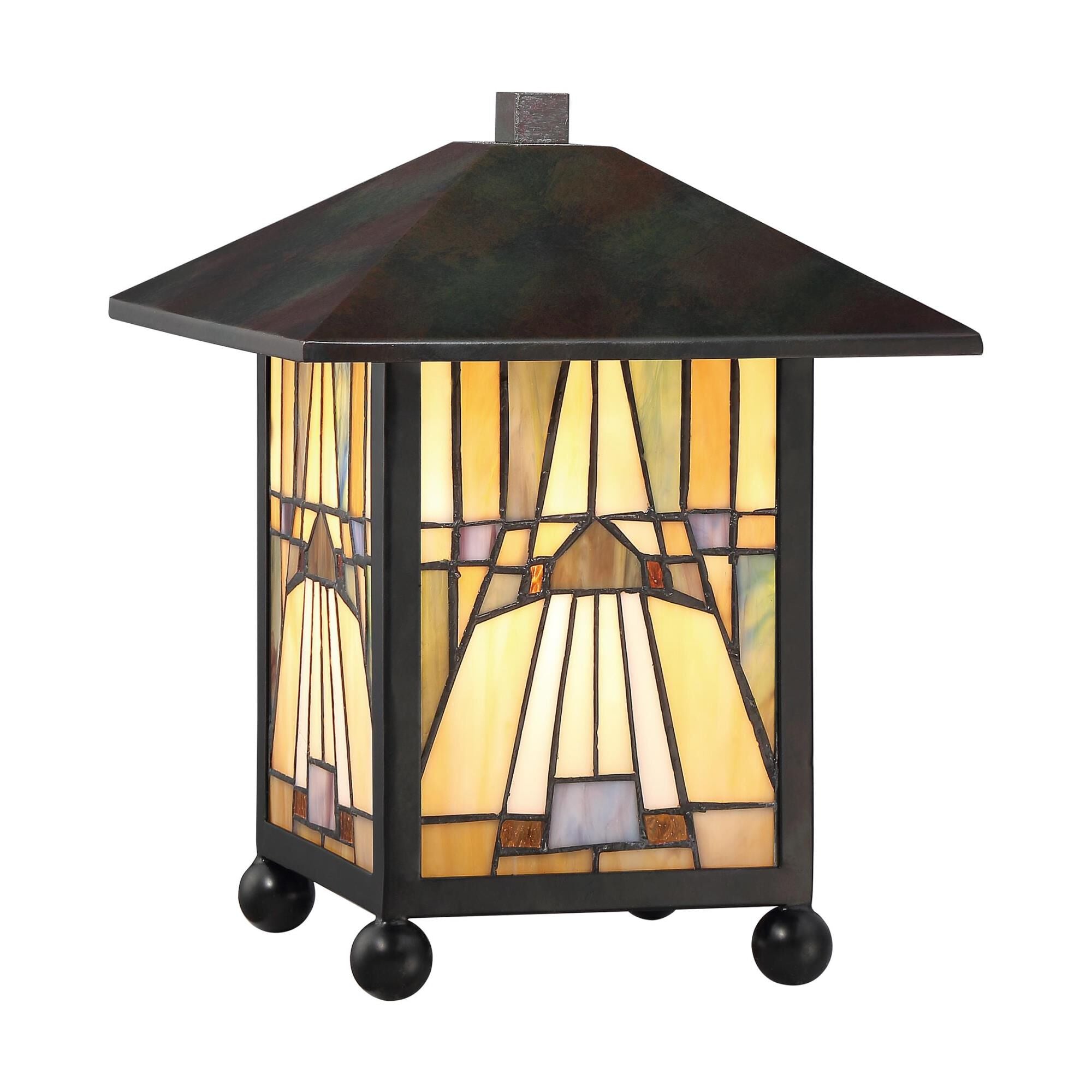 Quoizel Inglenook 10 Inch Desk Lamp Inglenook - TFIK6111VA - Tiffany Glass