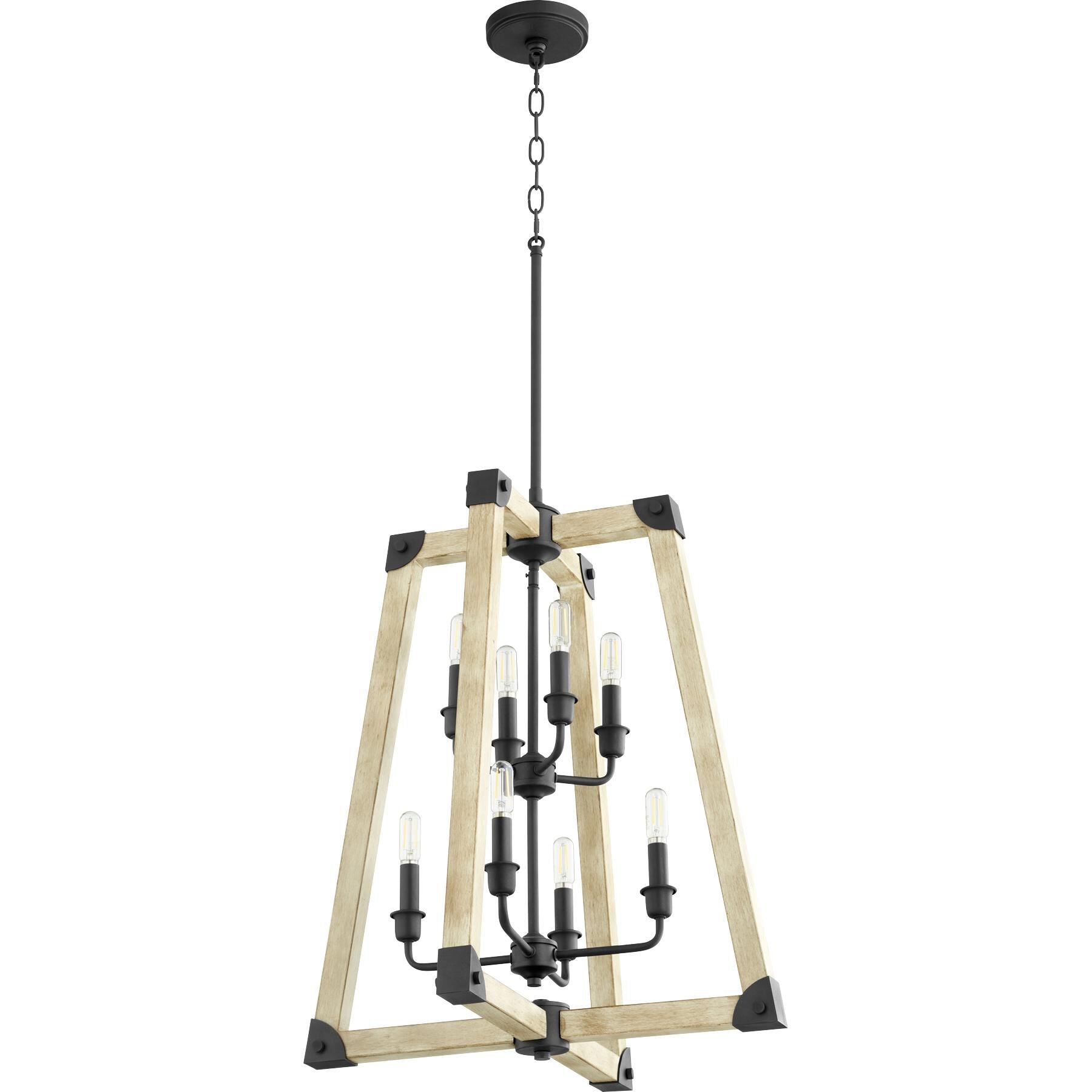 Quorum International Alpine 22 Inch Cage Pendant Alpine - 6789-8-69 - Rustic