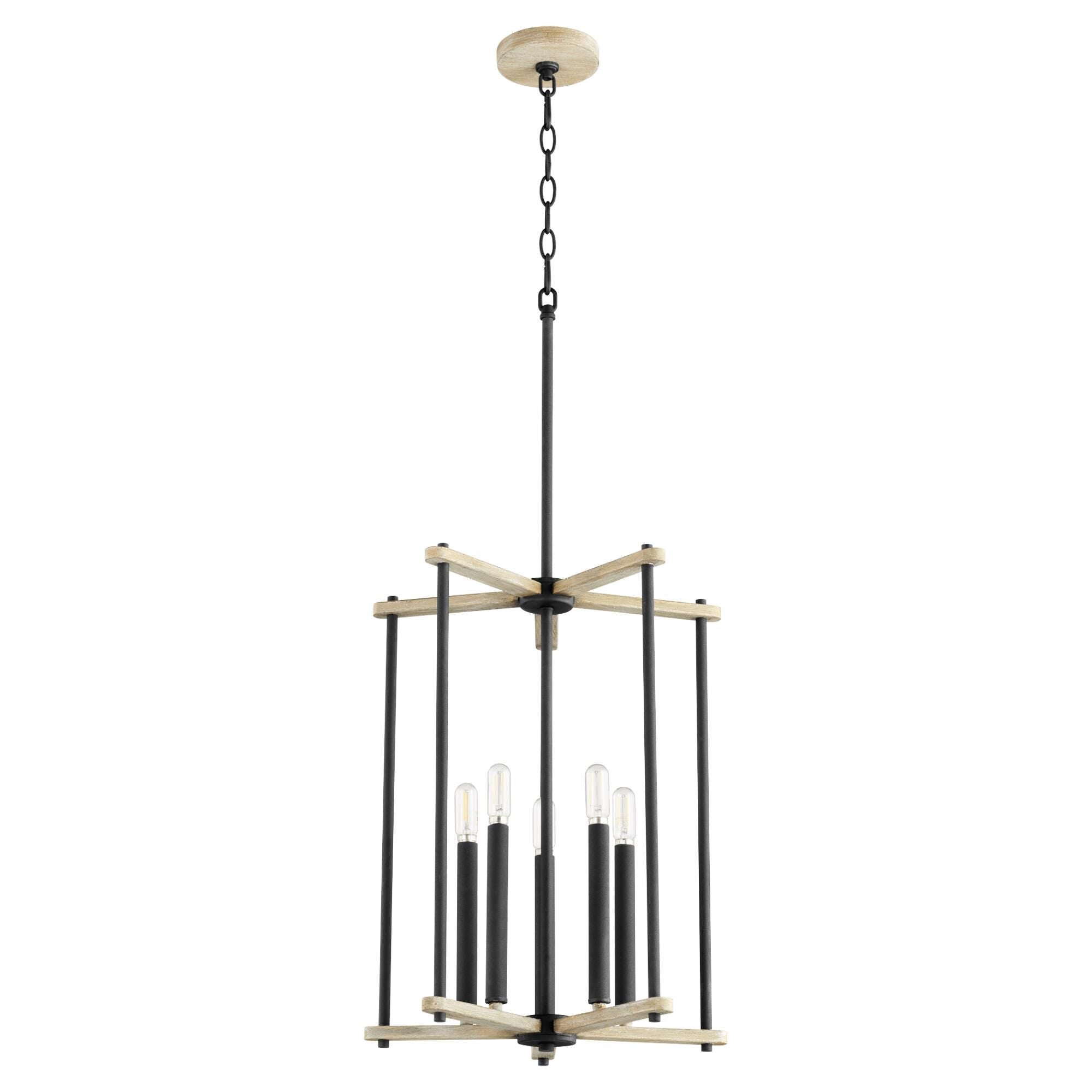 Quorum International Silva 16 Inch Cage Pendant Silva - 8134-5-69 - Farmhouse