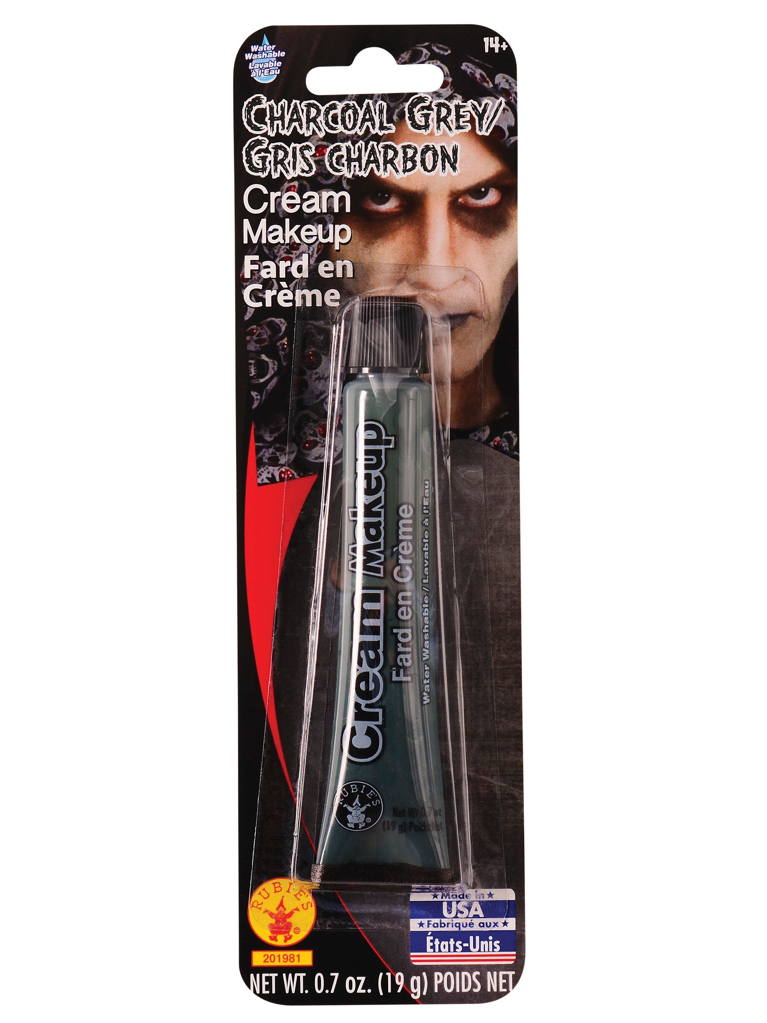 Charcoal Gray Cream Makeup