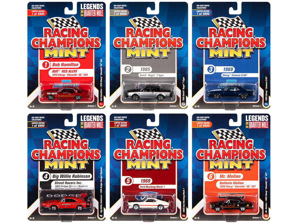 "Racing Champions Mint 2022" Set of 6 Cars Release 1 164 Diecast Model Cars by Racing Champions