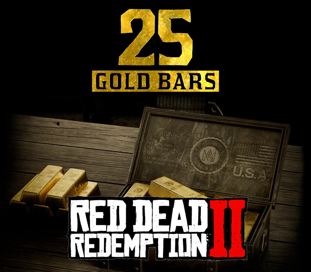 Red Dead Redemption 2 Online - 25 Gold Bars EU XBOX One CD Key
