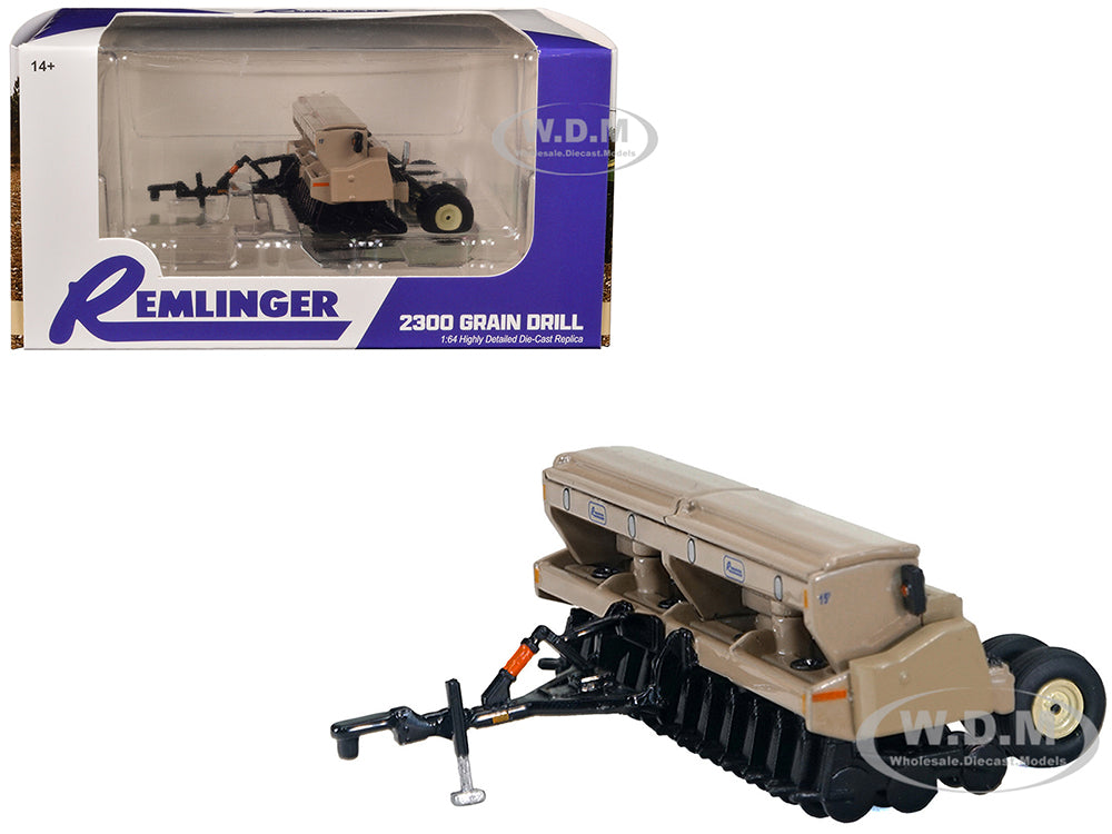 Remlinger 2300 Grain Drill Beige and Black 1-64 Diecast Model by SpecCast