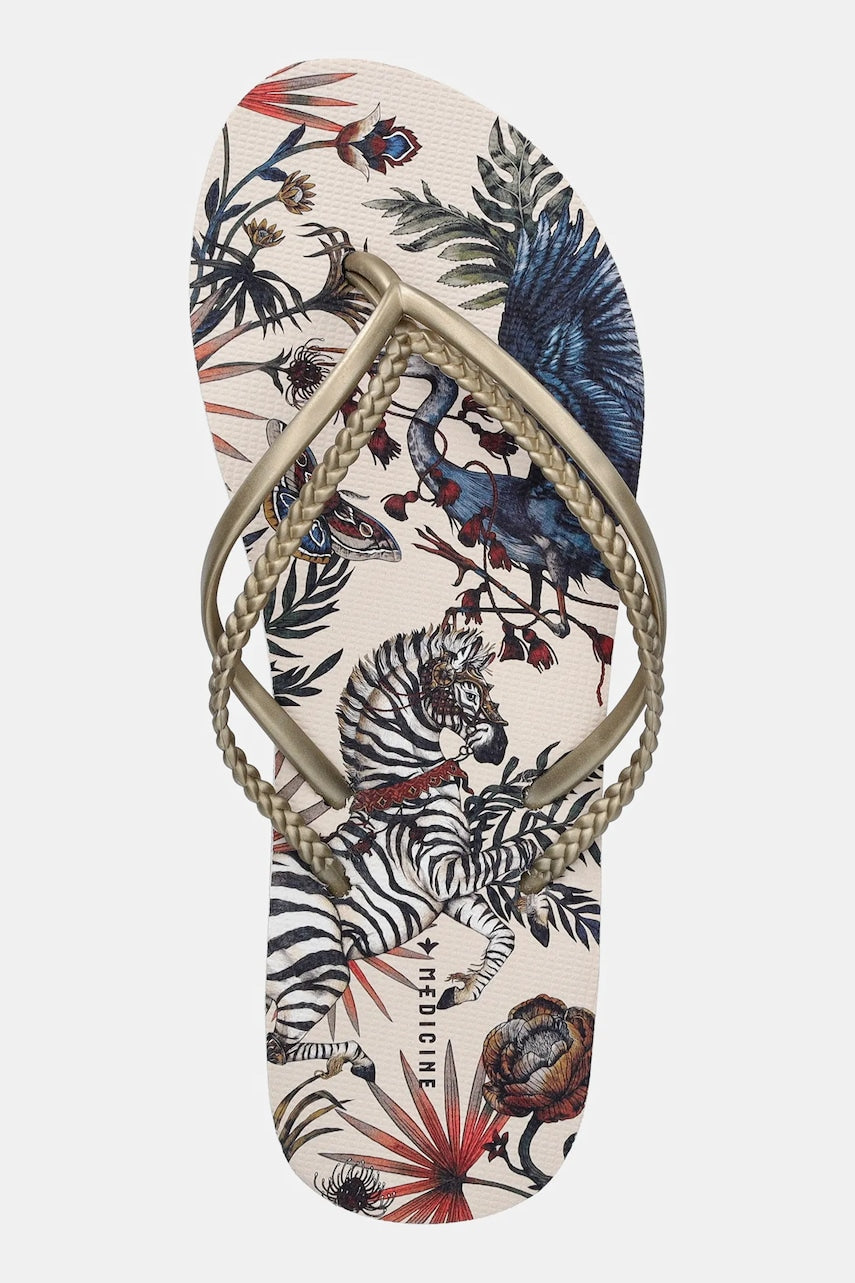 Japanke Medicine za žene, boja: bež, ravni potplat