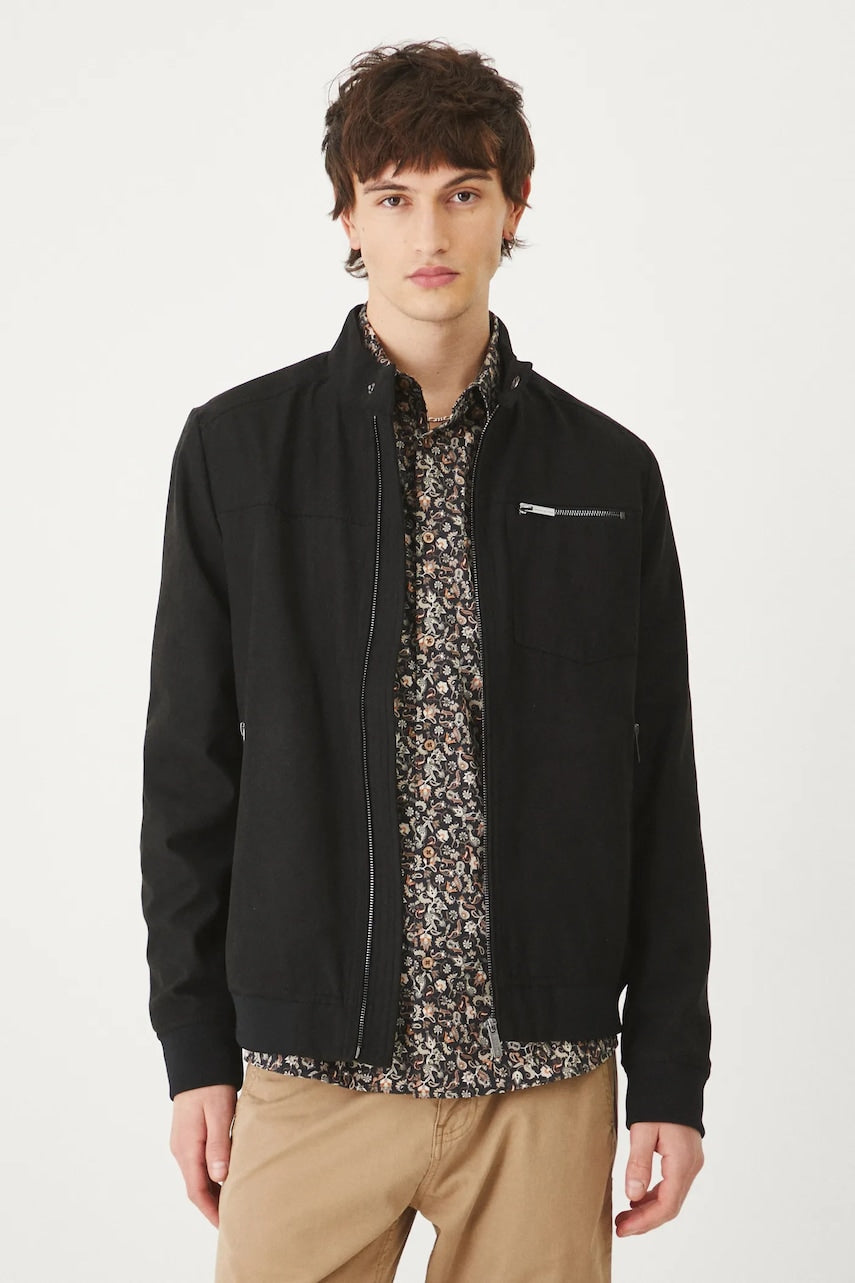 Biker jakna Medicine za muškarce, boja: crna, za prijelazno razdoblje