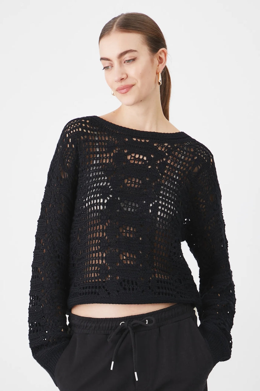 Pulover Medicine boja: crna, tople